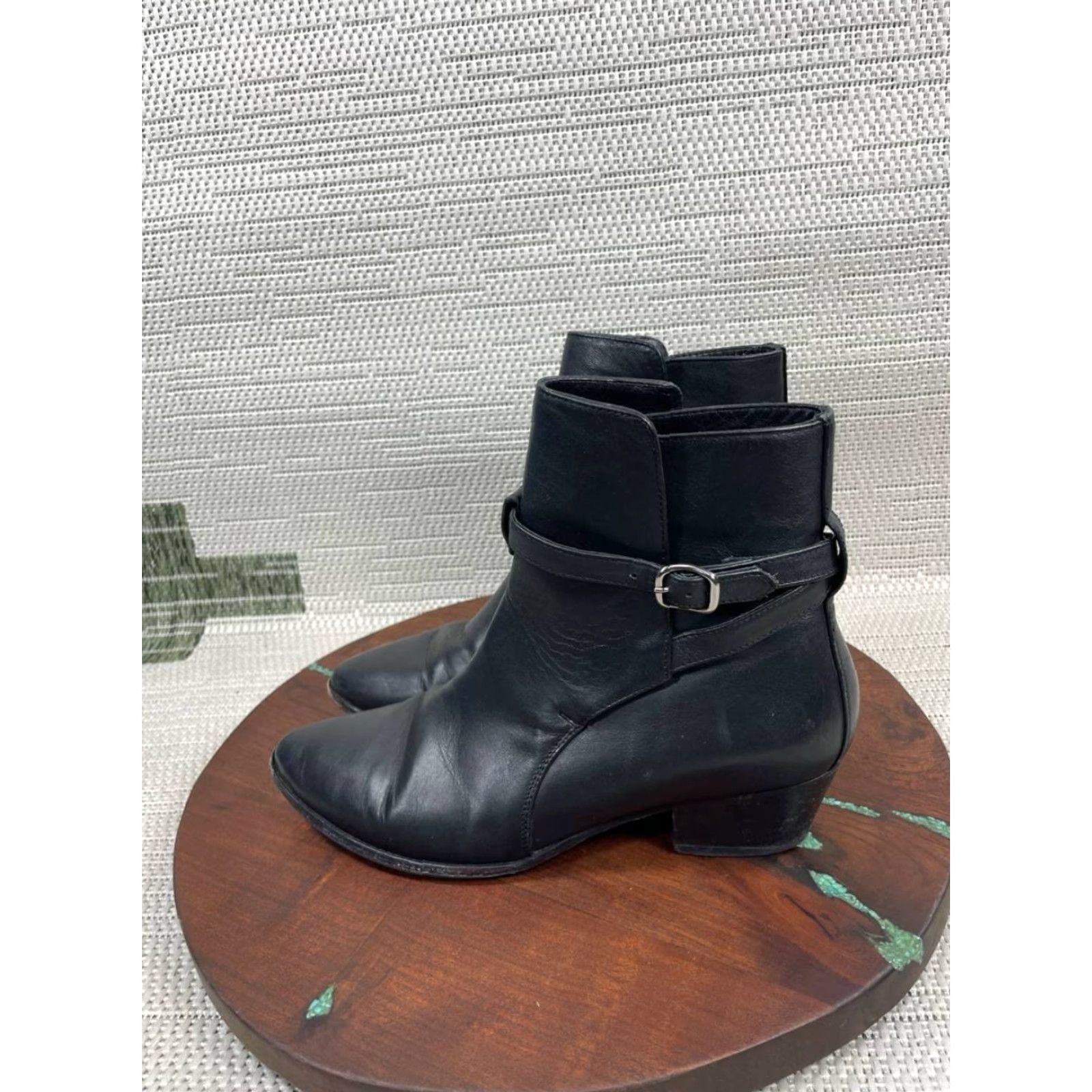 Thursday Boot Company VINTAGE Thursday Boot Company Boot Womens Brown Black Leather Ankle Round Toe Buckle 9.5 US Ladies Size US 8 / IT 38 - 5 Thumbnail