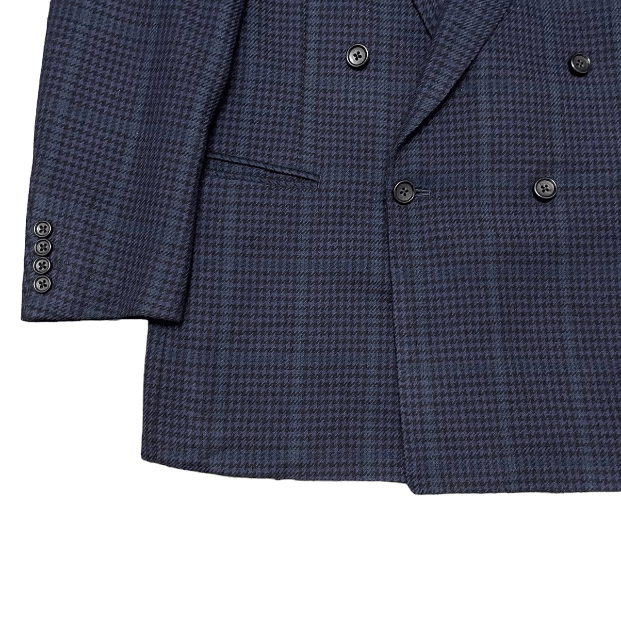 Burberry Vintage Burberry Houndstooth Blazer Double Breasted Wool Size US M / EU 48-50 / 2 - 3 Thumbnail