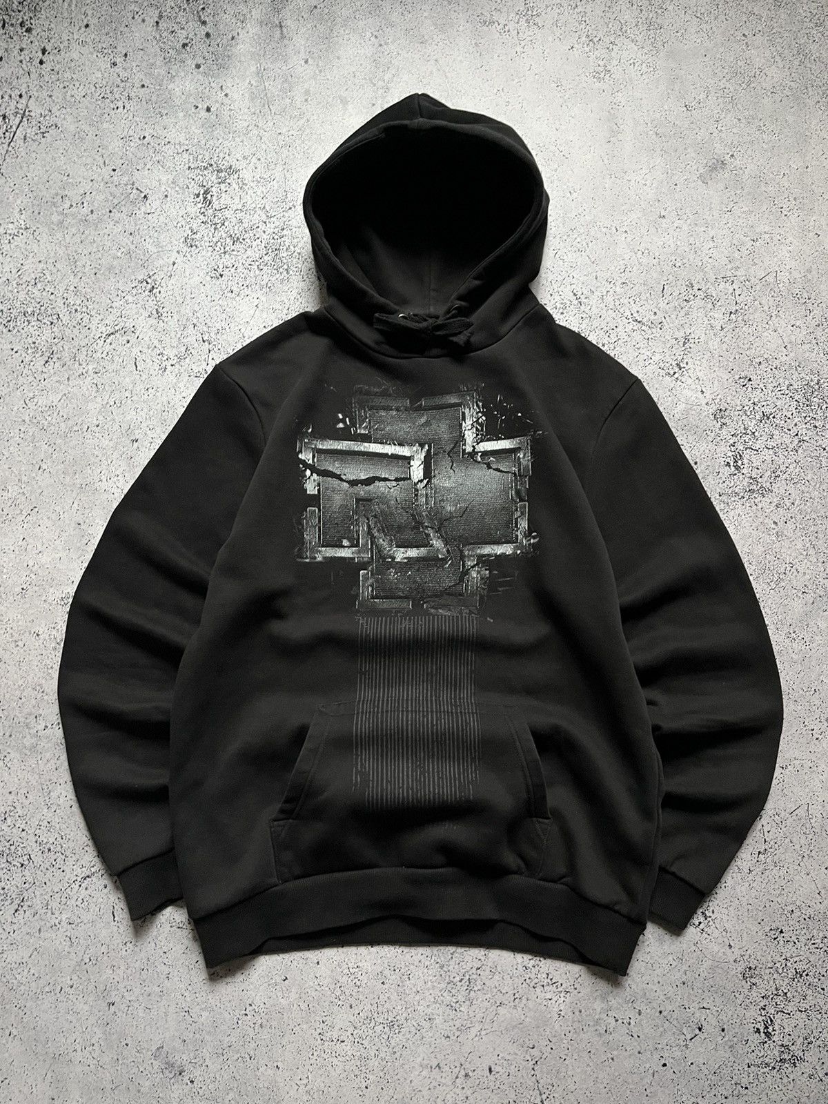 Band Tees × Streetwear × Vintage 1994 Rammstein Baggy Hoodie Big Logo ...