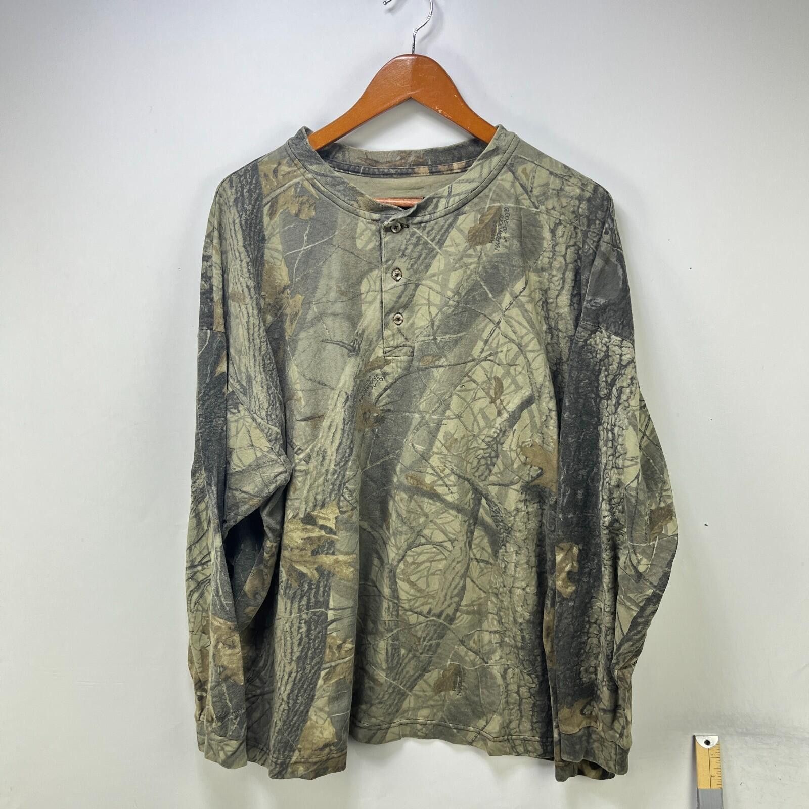 Realtree Vintage Realtree Camo Henley Long Sleeve Shirt 2XL 3XL Size US XXL / EU 58 / 5 - 1 Thumbnail