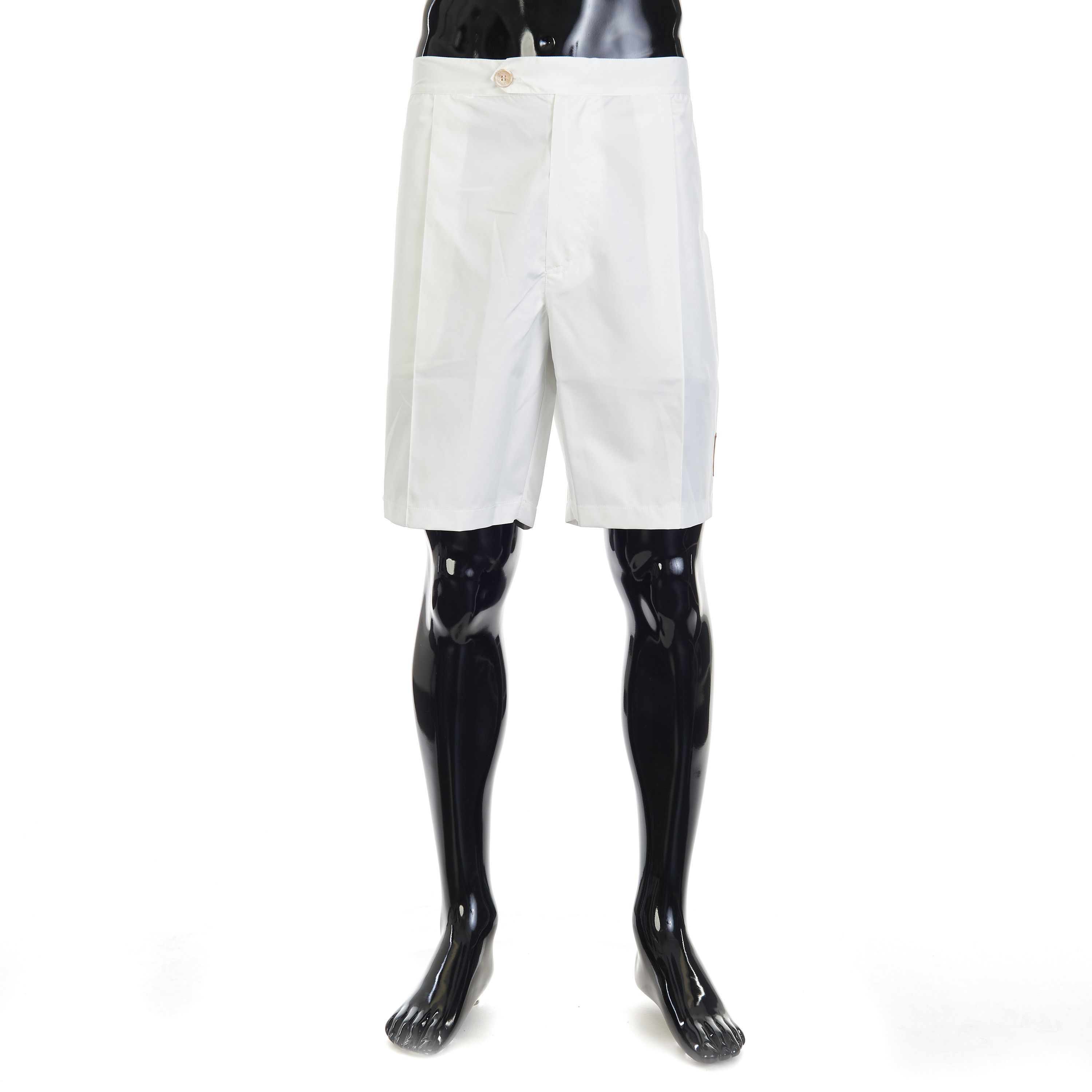 Brunello Cucinelli White Comfort Nylon Bermuda Shorts - Logo Size 3XL Size US 42 / EU 58 - 1 Thumbnail