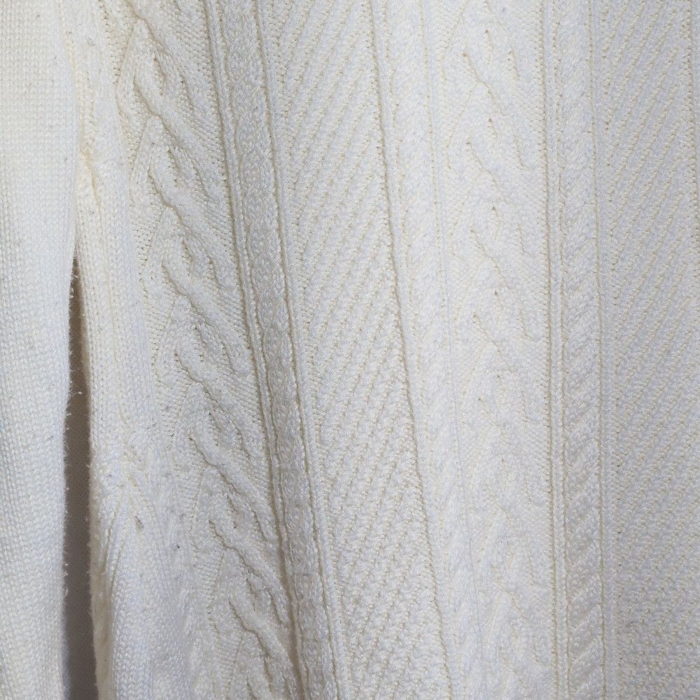 Other Unbranded Cozy Cream Cable Knit Sweater Dress Sz 12-16 34 I Size L / US 10 / IT 46 - 4 Thumbnail