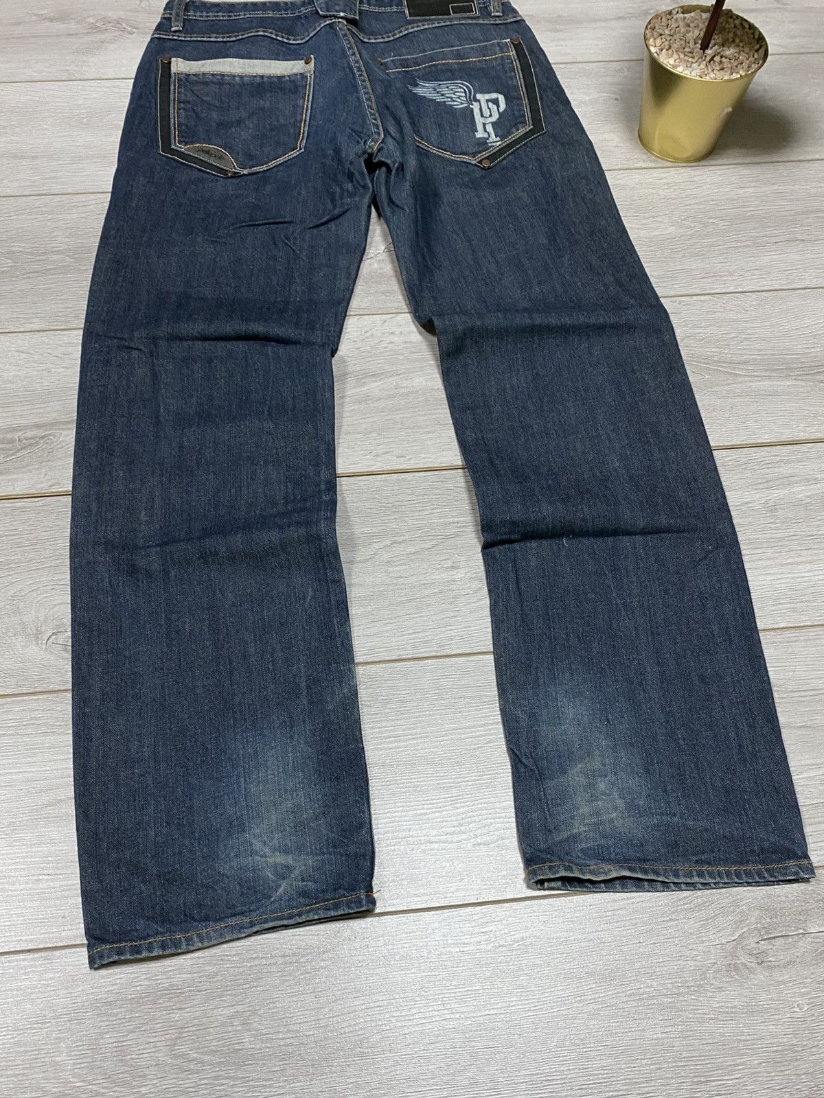 Pelle Pelle Pelle Pelle big logo PP wings vintage jeans pants Size US 34 / EU 50 - 4 Thumbnail