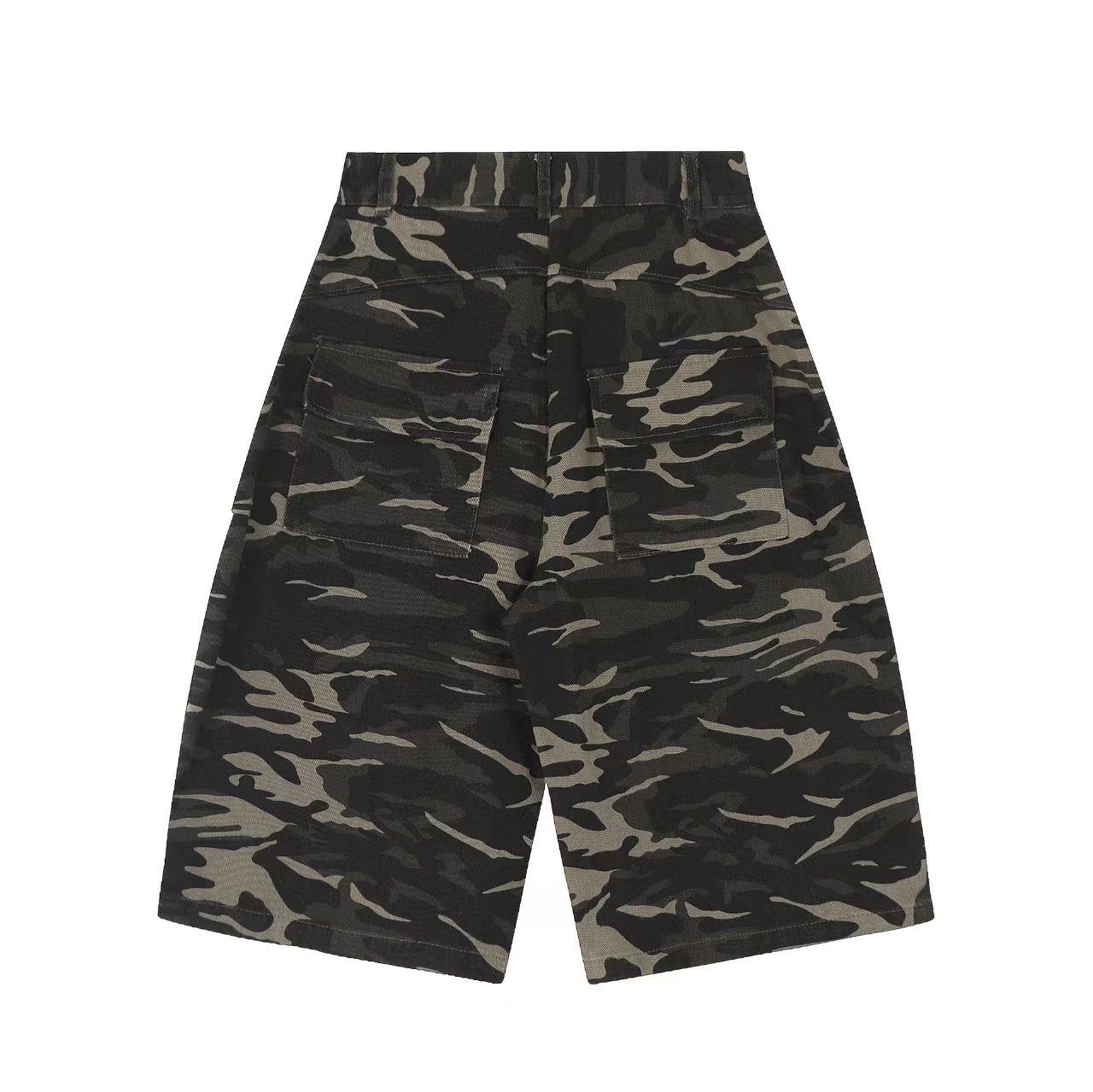 Designer × Vintage Street Vintage Camouflage Workwear 7/10 Shorts Size US 30 / EU 46 - 2 Thumbnail