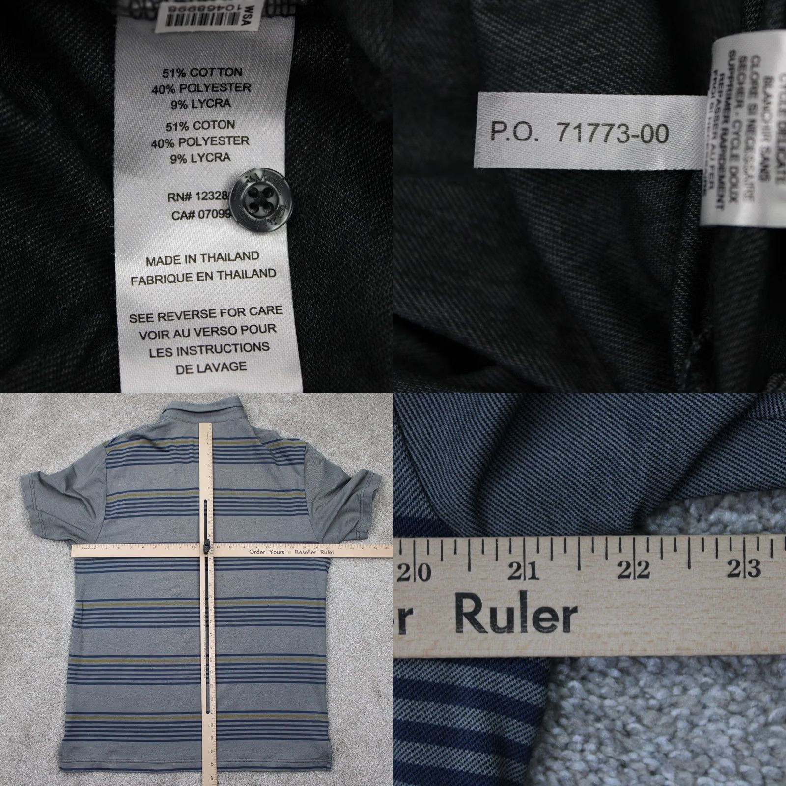 TravisMathew Travis Mathew Polo Shirt Mens Medium Gray Heather Pocket Golf Short Sleeve Size US M / EU 48-50 / 2 - 8 Thumbnail