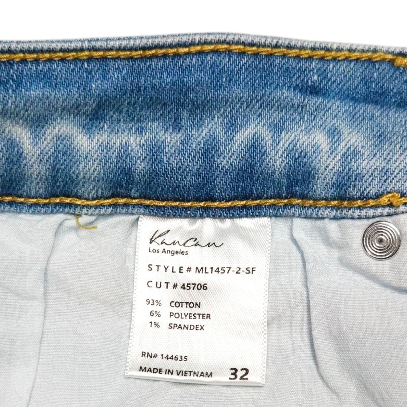 Other NWT Kancan Skinny Denim Jeans Sz. 32x28 Light Stone Blue Size 32" / US 10 / IT 46 - 5 Thumbnail