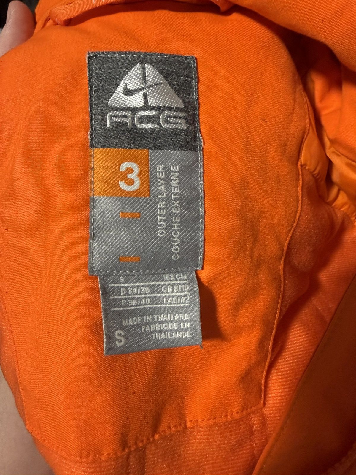 Nike ACG Nike ACG Gore-Tex Hooded Jacket Orange Vintage Size US S / EU 44-46 / 1 - 15 Thumbnail