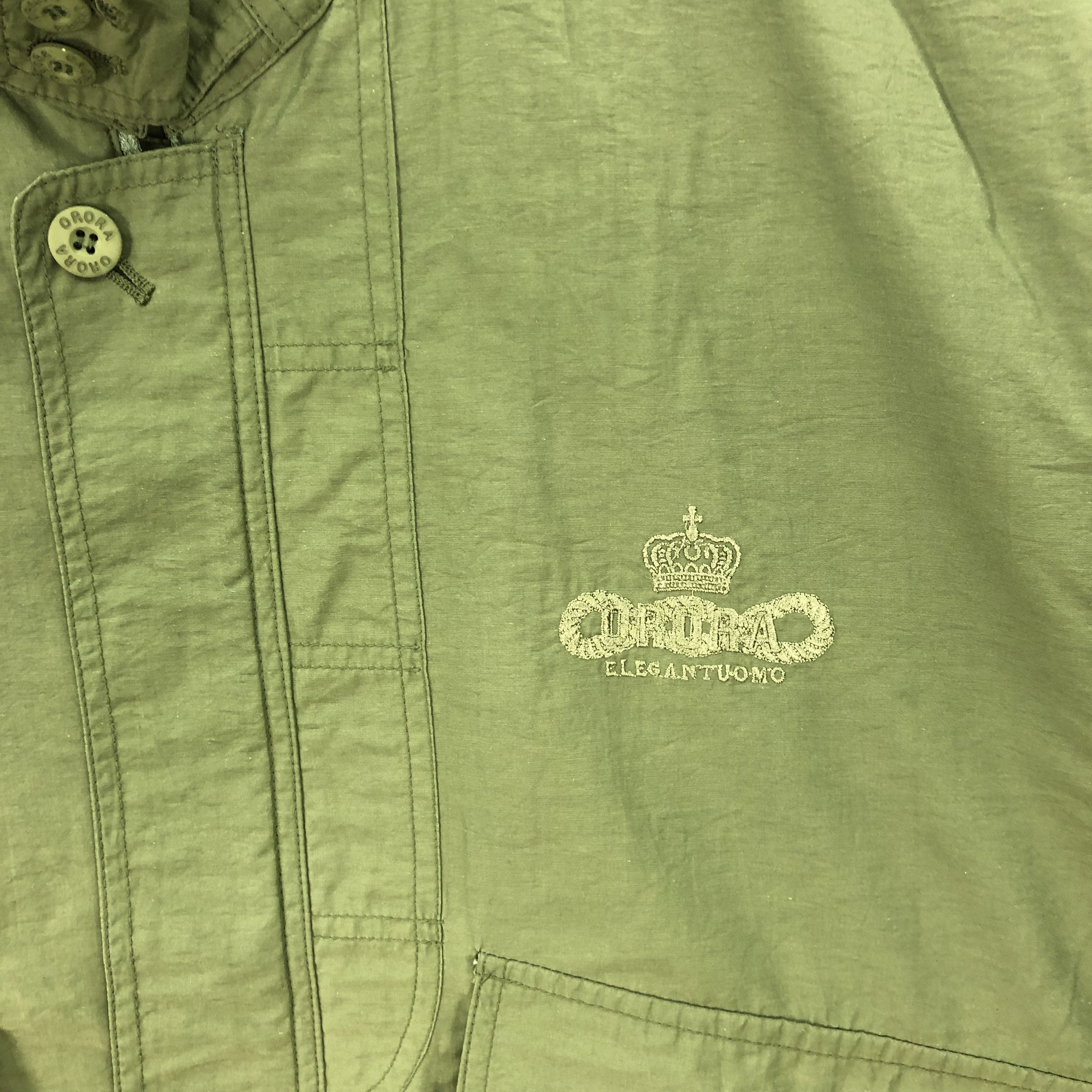 Japanese Brand Vintage 90s Orora Crown Windbreaker Zipper Japanese Jacket Size US XL / EU 56 / 4 - 6 Thumbnail