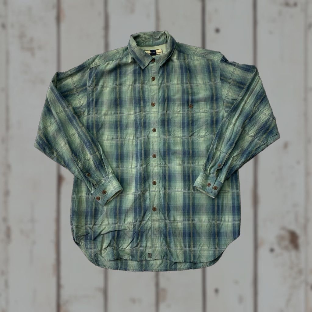 Tommy Bahama Tommy Bahama Shirt Silk Button Up Mens Medium Green Plaid Size US M / EU 48-50 / 2 - 1 Thumbnail
