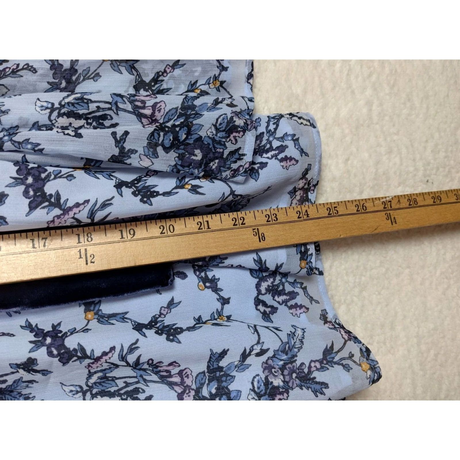 Ann Taylor Ann Taylor LOFT Blouse Shirt Floral Multicolor Long Sleeve Cold Shoulder Size S Womens Regular Fit Season All Seasons 3/4 Sleeve Dressy Casual Size S / US 4 / IT 40 - 7 Thumbnail