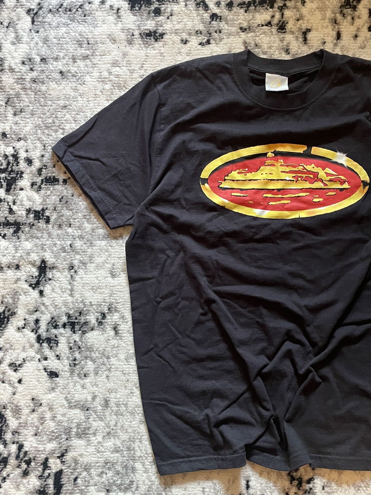 Corteiz × Vintage Corteiz Shiny Alcatraz T-Shirt in Black Big Central Logo Size US M / EU 48-50 / 2 - 3 Thumbnail