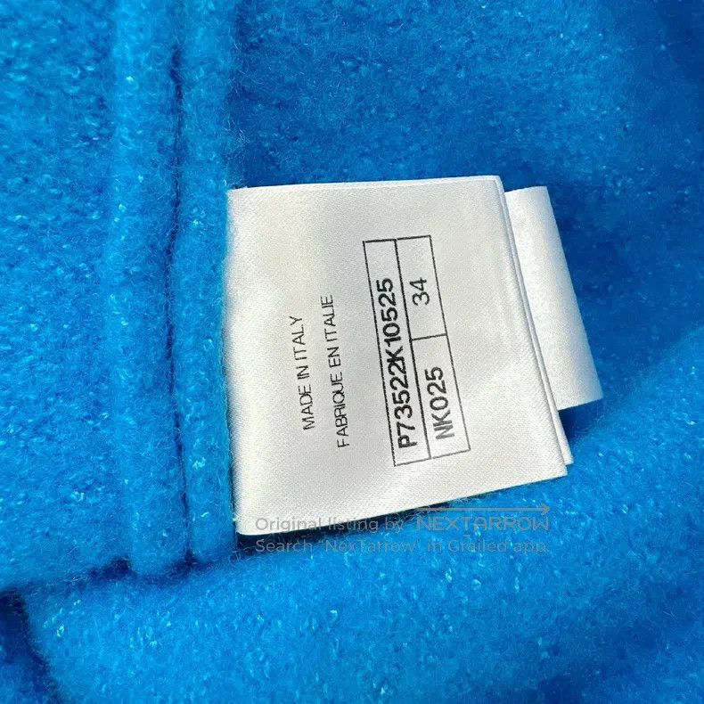 Chanel Chanel Blue wool cardigan coat Size XXS / US 00 / IT 34 - 5 Thumbnail