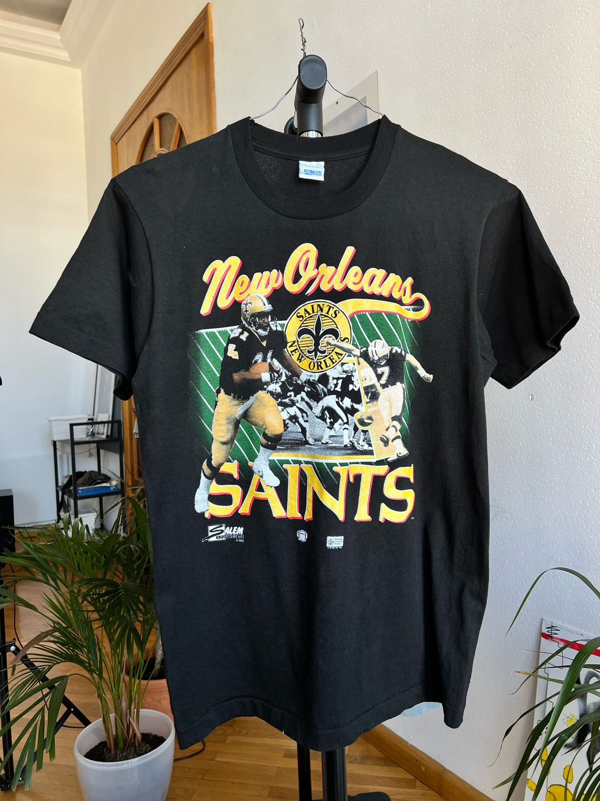 Salem Sportswear Vintage Vintage 90 s Salem New Orleans Saints t shirt Grailed