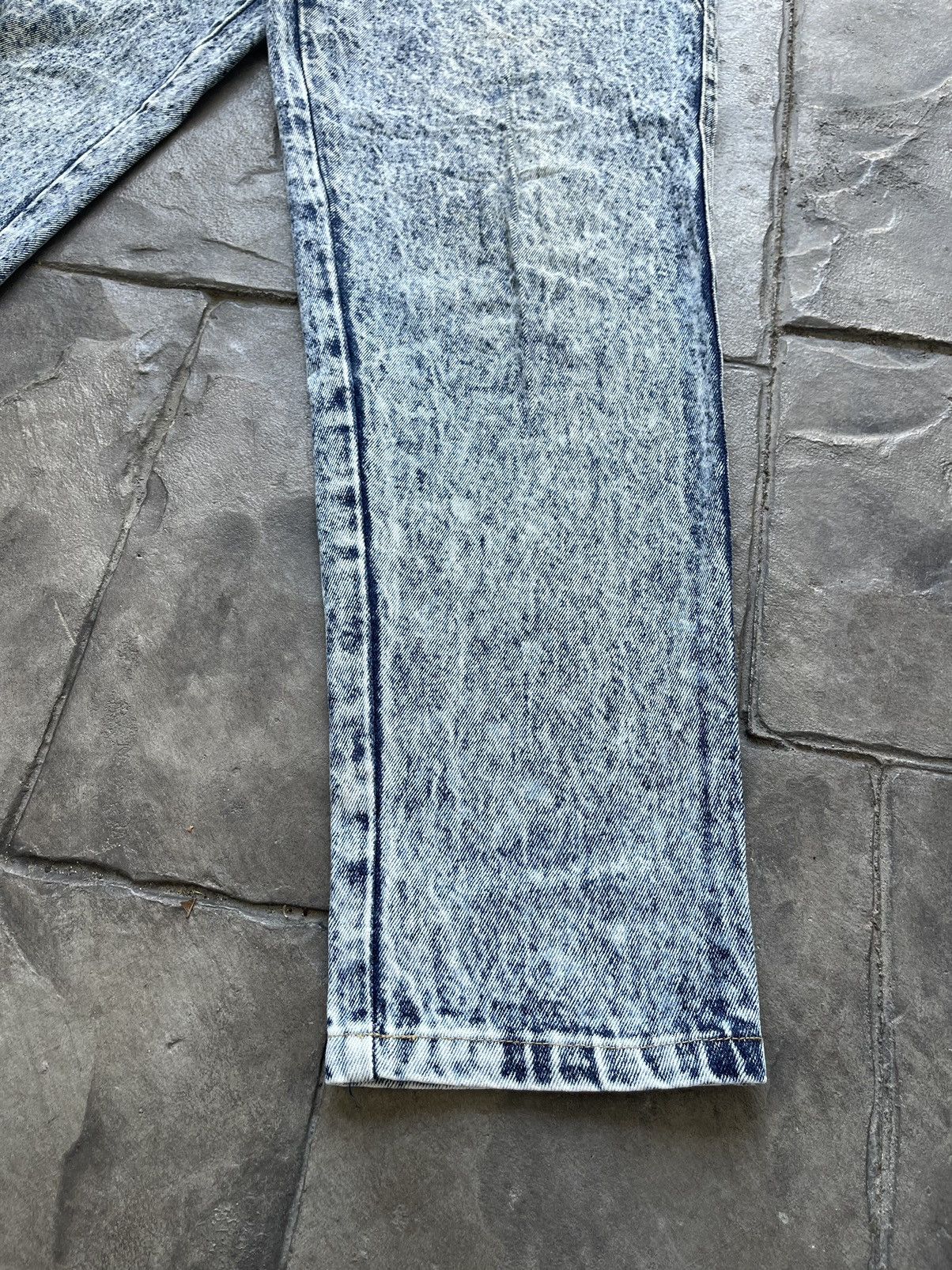 If Six Was Nine JAPAN MADE Fittz Acid Wash Denim Size US 31 - 3 Thumbnail
