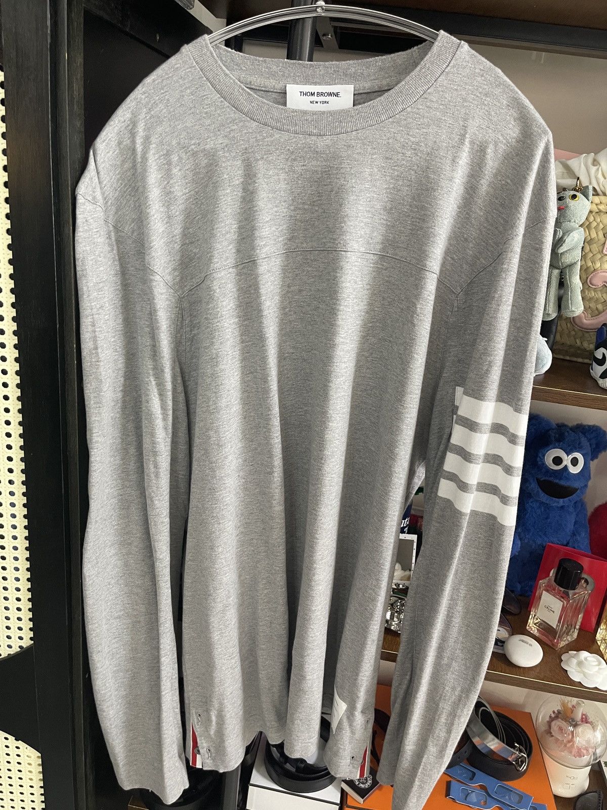Thom Browne Thom Browne Long Sleeves T-shirt Size US XL / EU 56 / 4 - 1 Thumbnail
