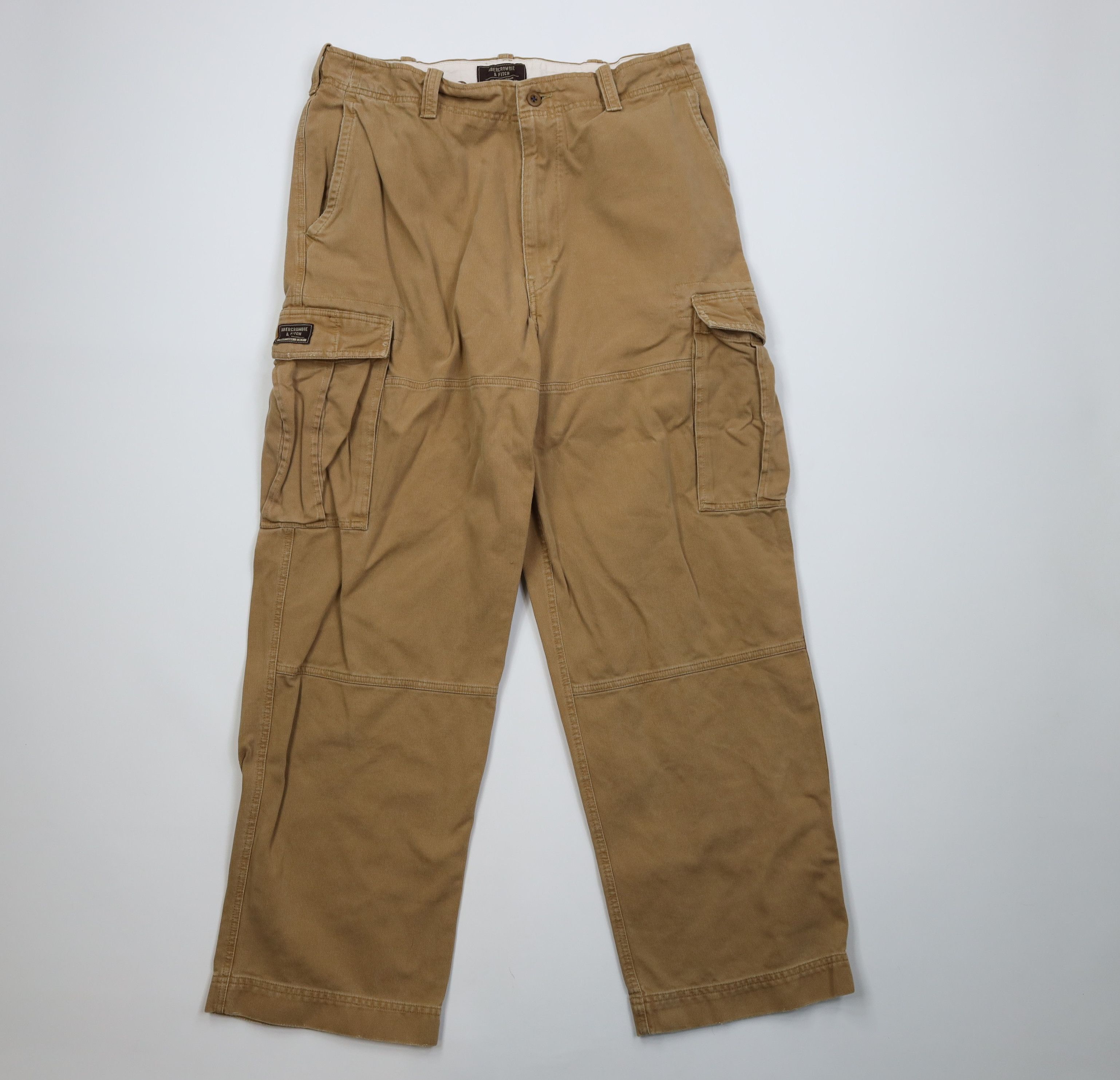 Abercrombie & Fitch Vintage 90s Y2K Abercrombie & Fitch Wide Leg Cargo Pants Size US 36 / EU 52 - 1 Thumbnail