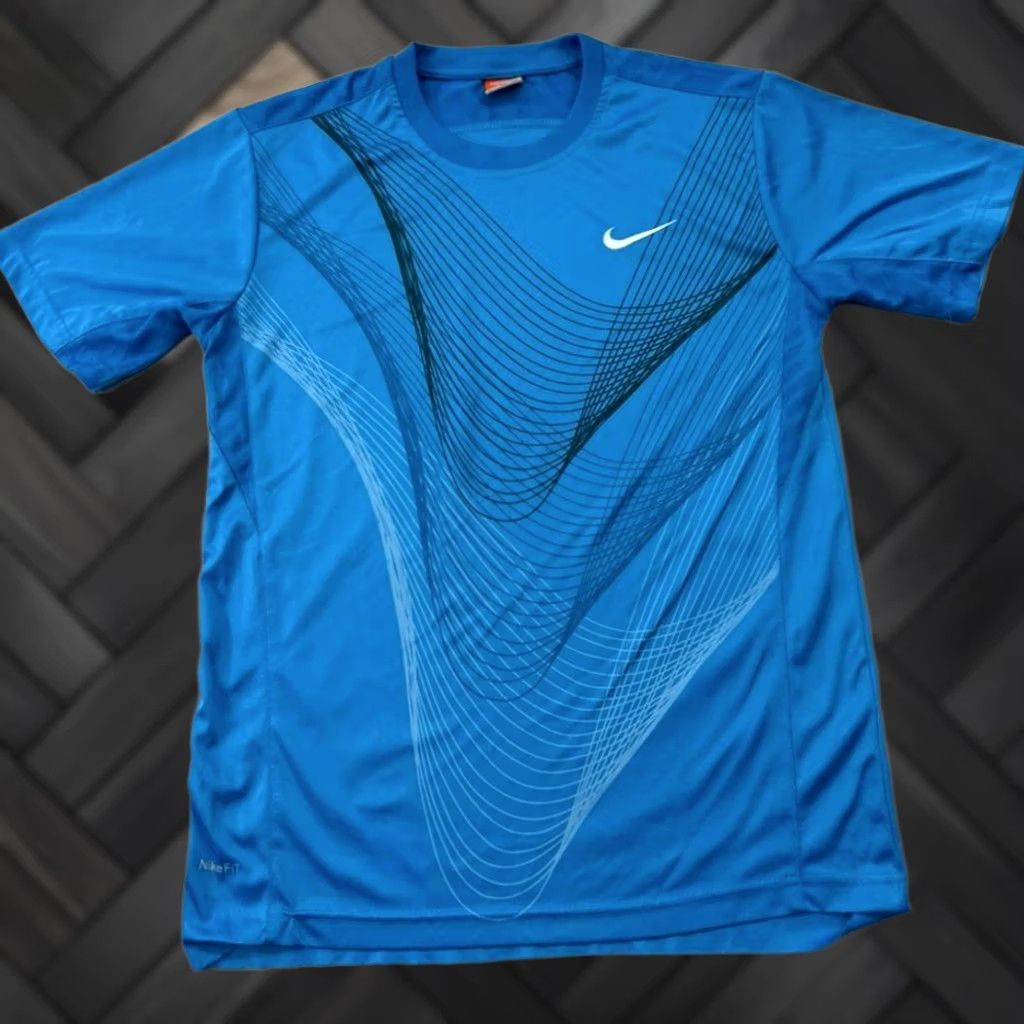 Nike Nike Men’s Blue Athletic T-Shirt Size M Loose Fit Crewneck Size US M / EU 48-50 / 2 - 1 Thumbnail