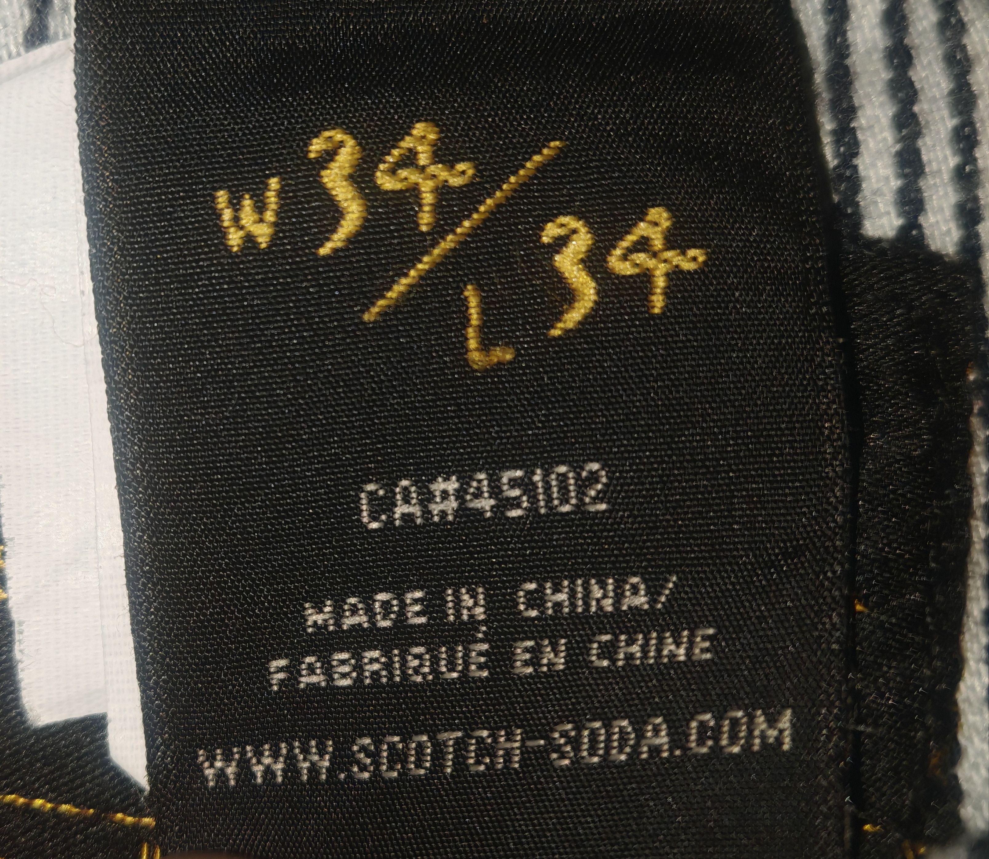 Scotch & Soda Scotch & Soda Snatch Blue Straight Jeans sz 34/34 Size US 34 / EU 50 - 6 Thumbnail
