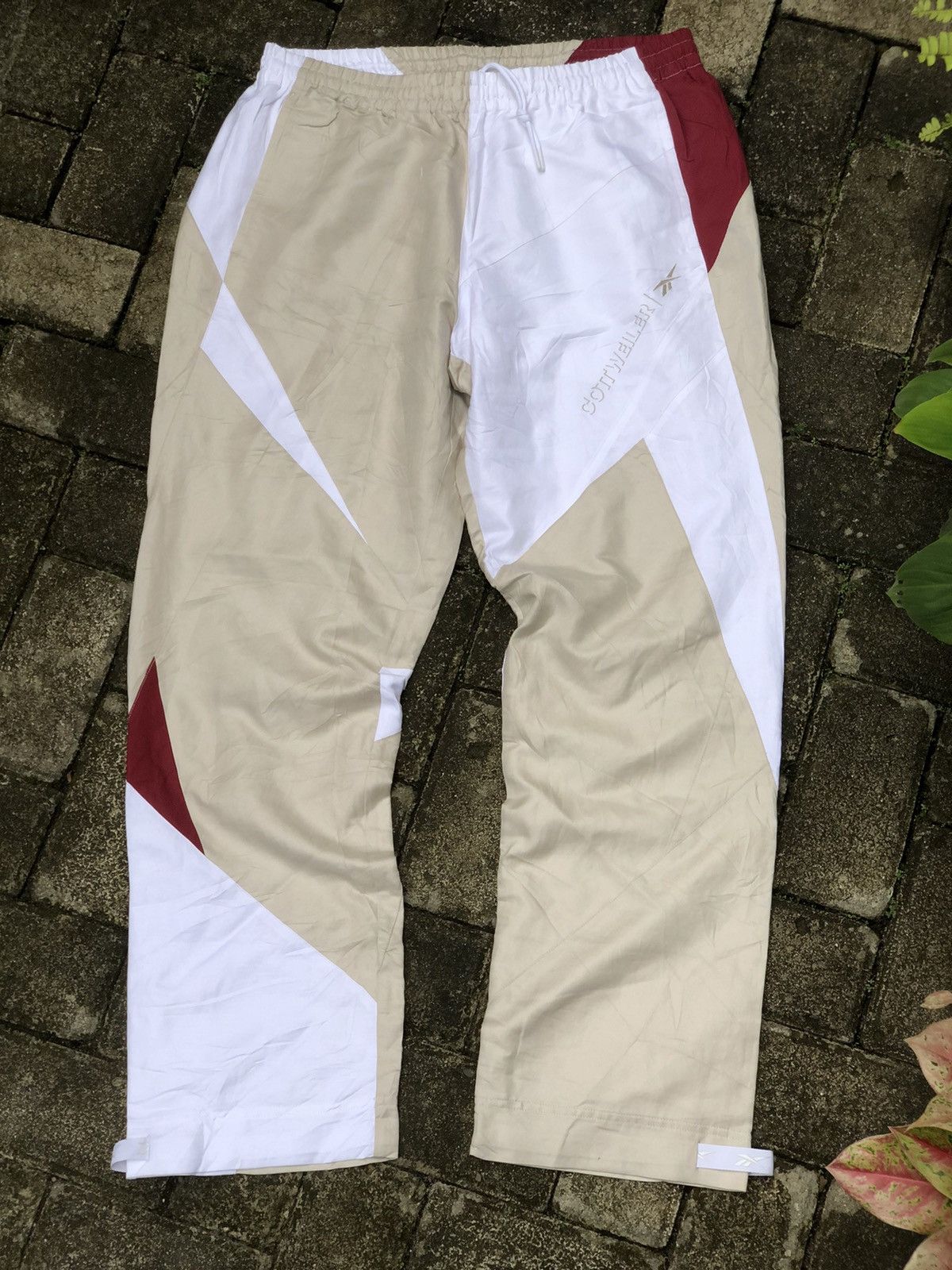 image of Cottweiler x Reebok Cottweilee Hybrid Pants in Nude White, Men's (Size 35)