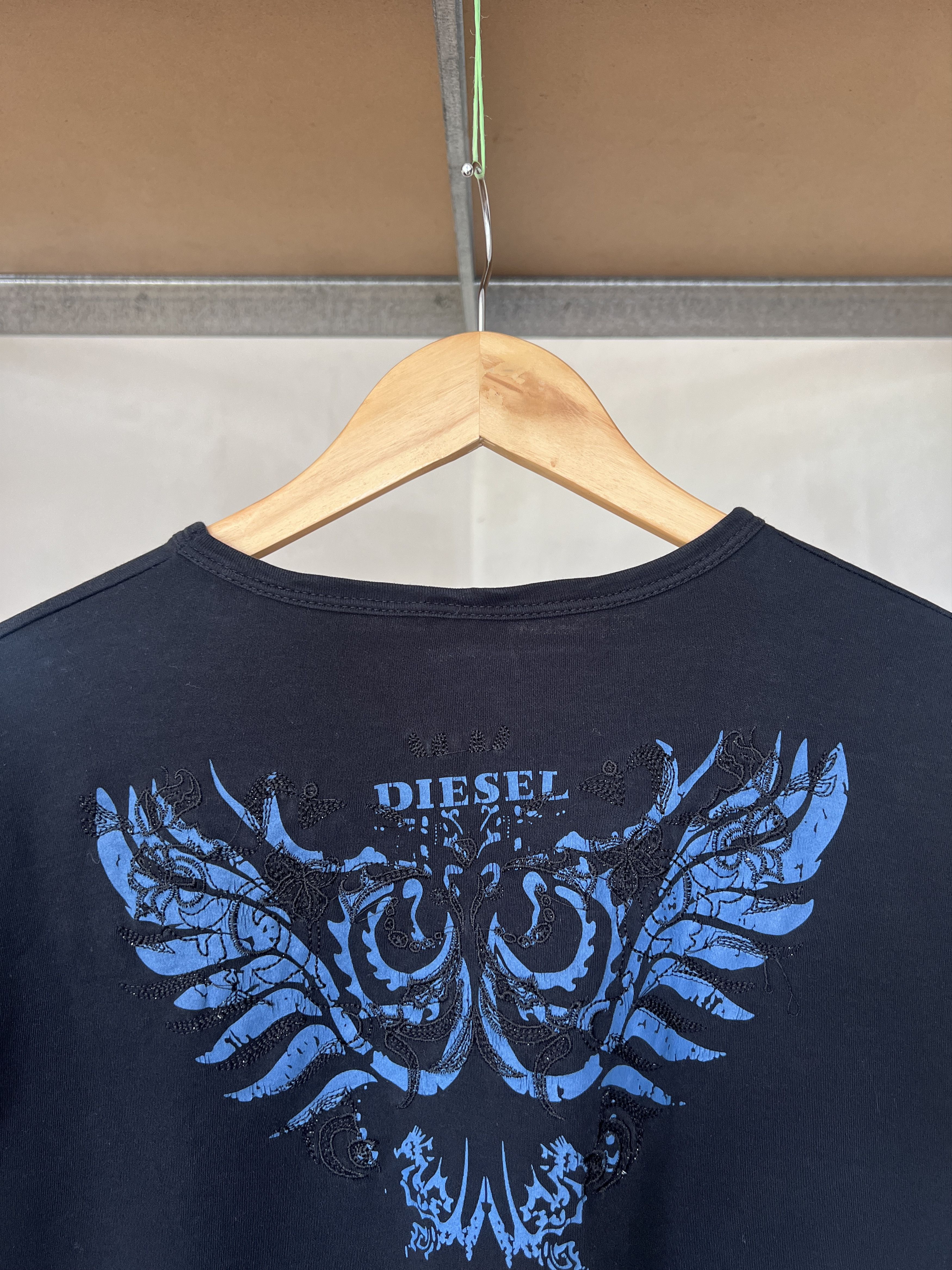 Diesel Diesel Y2K Vintage Avant Garde Wings Graphic Tee Size US L / EU 52-54 / 3 - 14 Thumbnail