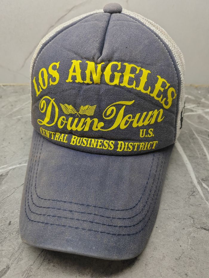 Vintage Vintage Los Angeles Down Town Trucker Hat Cap Size ONE SIZE - 1 Preview