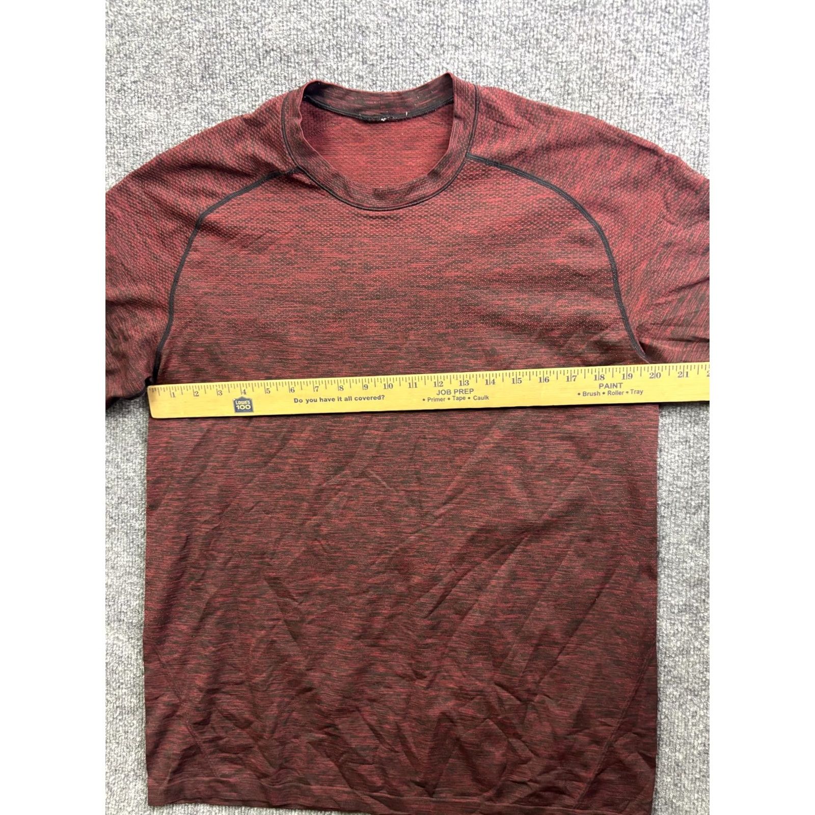 Lululemon Lululemon Shirt Mens Large Red Short Sleeve Athletic Running Training Top Size US M / EU 48-50 / 2 - 3 Thumbnail