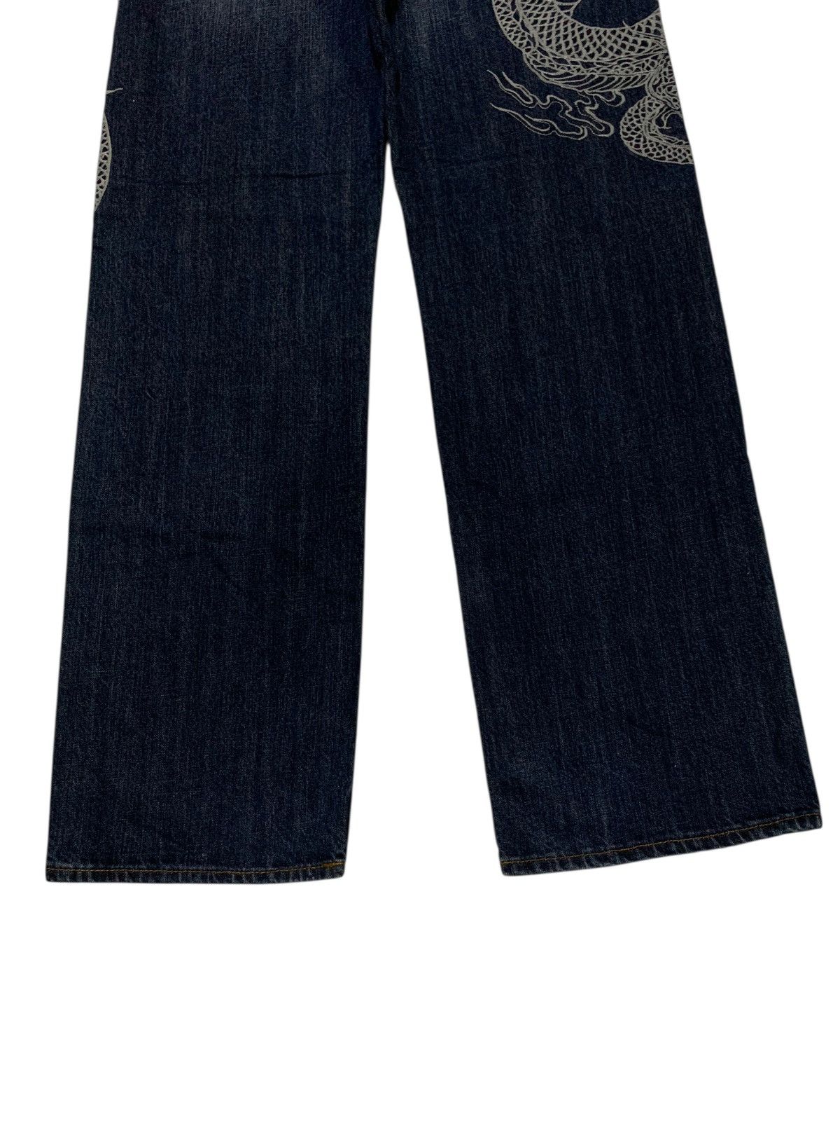 Kapital JAPANESE BIG DRAGON EMBROIDERED LIKE KARAKURI TAMASHI DENIM Size US 30 / EU 46 - 9 Thumbnail