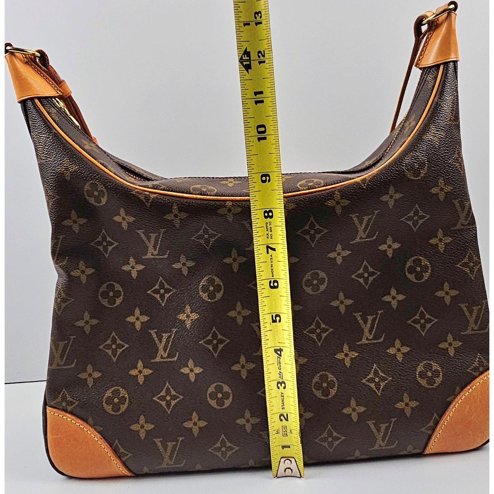 Louis Vuitton Louis Vuitton Monogram Boulogne 35 Shoulder Bag Brown Size ONE SIZE - 7 Thumbnail