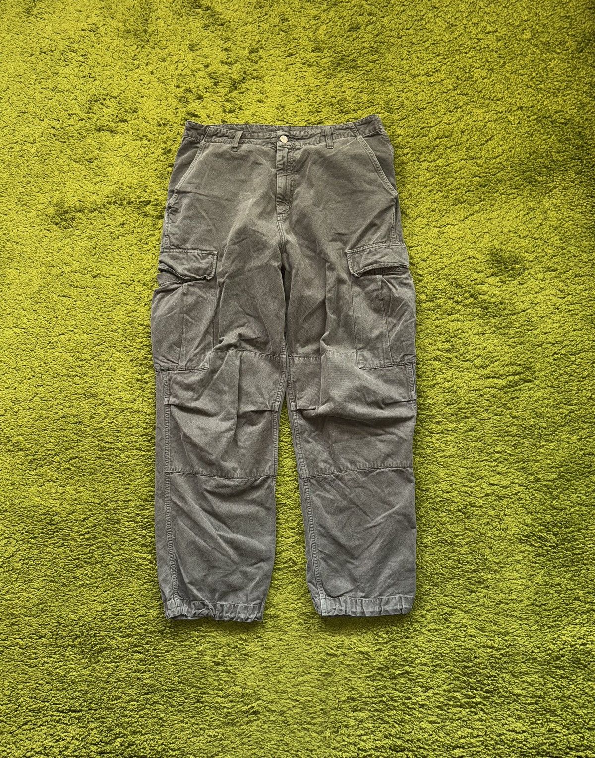 Carhartt × Carhartt Wip Carhartt 2000s vintage workcore style khaki cargo pants Y2K Size US 33 - 1 Thumbnail