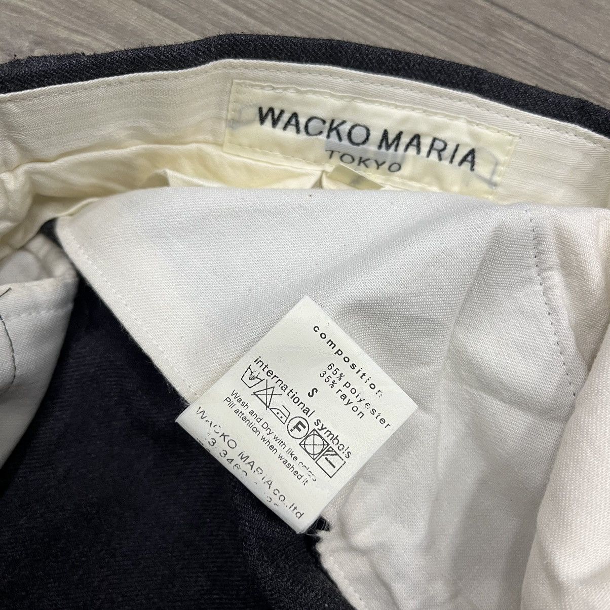 Japanese Brand × Wacko Maria Guilty Parties Wacko Maria Chainstitch Charcoal Pants Size US 30 / EU 46 - 9 Thumbnail