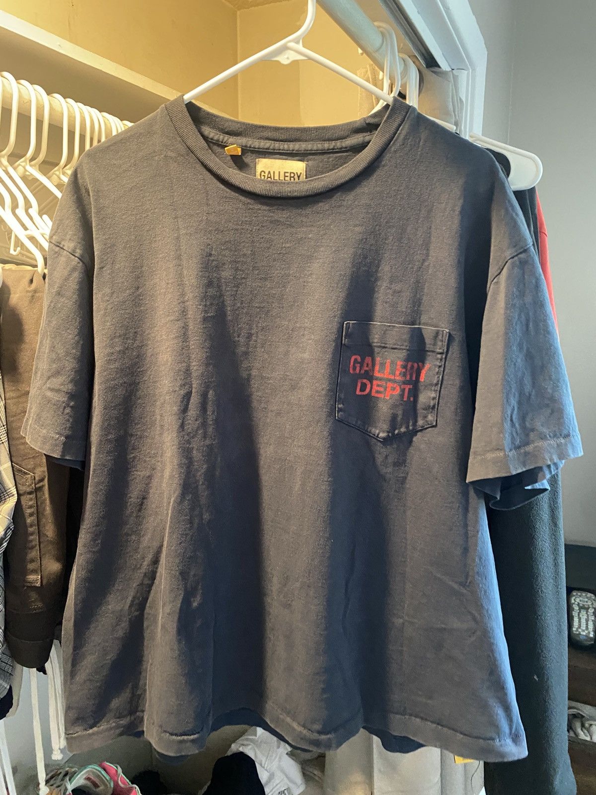 Gallery Dept. Gallery Dept Souvenir Red Logo Navy Blue Tee Size US XL / EU 56 / 4 - 8 Thumbnail