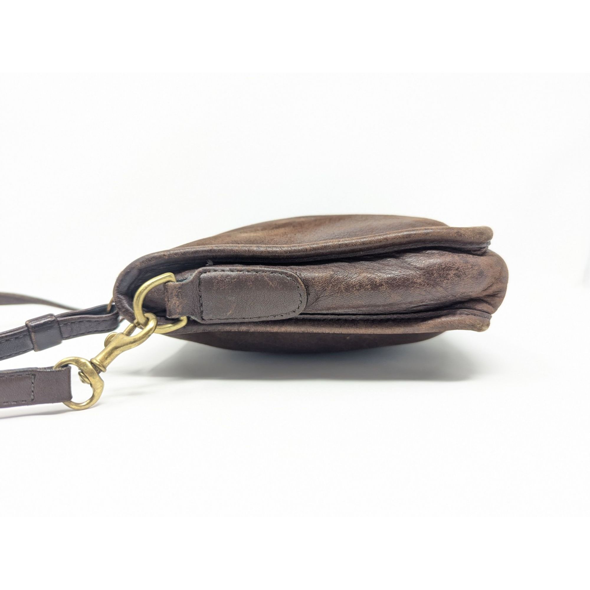 Coach True Vintage Coach NYC Basic Bag Brown Leather Crossbody Han Size ONE SIZE - 4 Thumbnail