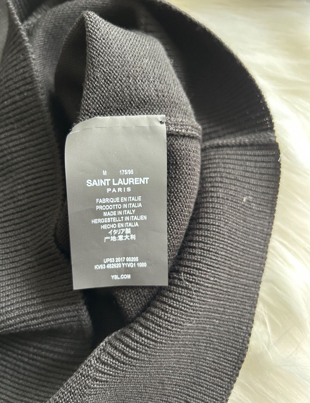 Saint Laurent Paris × Yves Saint Laurent Saint Laurent wool sweater knitted sweater2412-Nextarrow Size US M / EU 48-50 / 2 - 4 Thumbnail