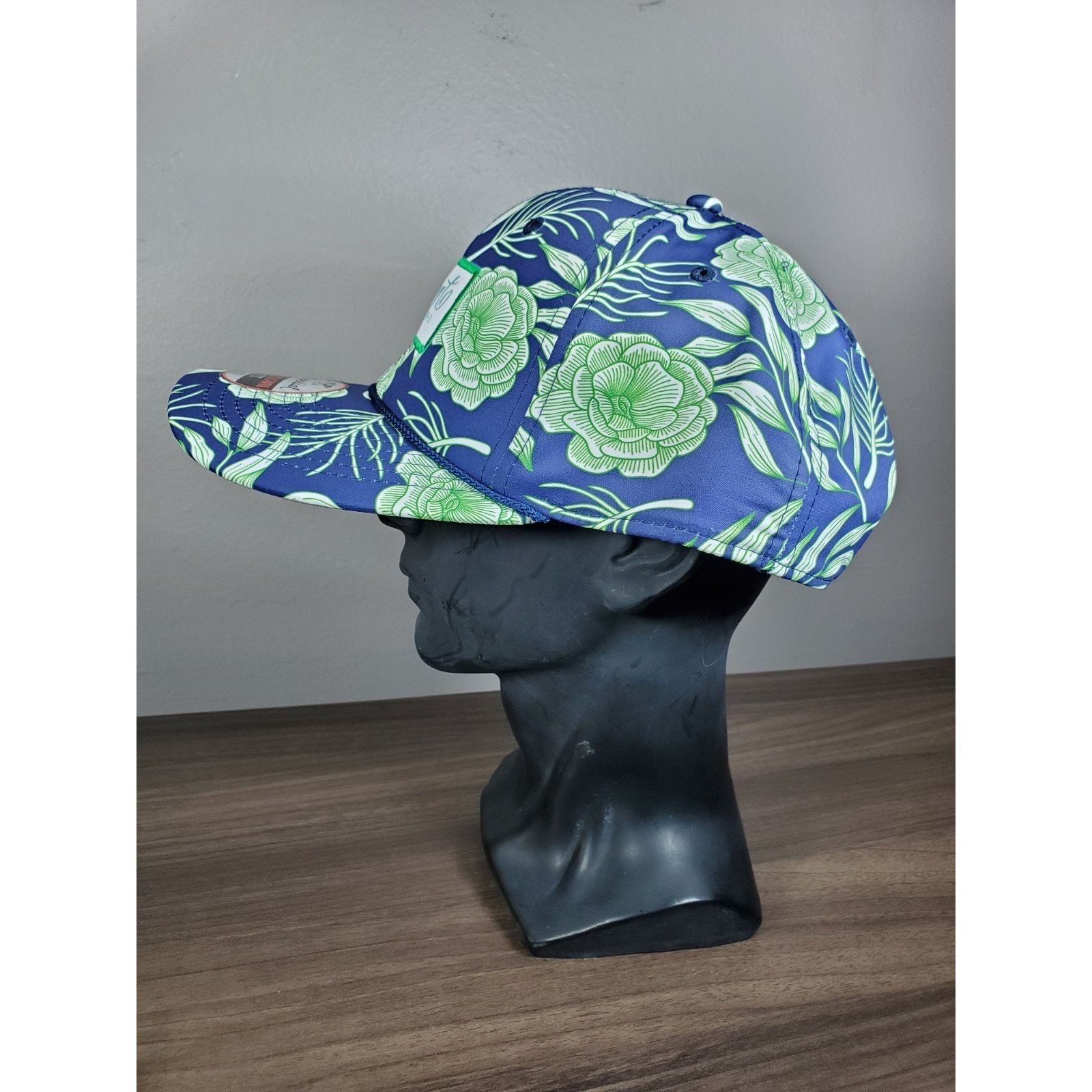 Imperial Acento Latino Hat Floral Snapback Cap Imperial Blue & Green Size ONE SIZE - 6 Thumbnail