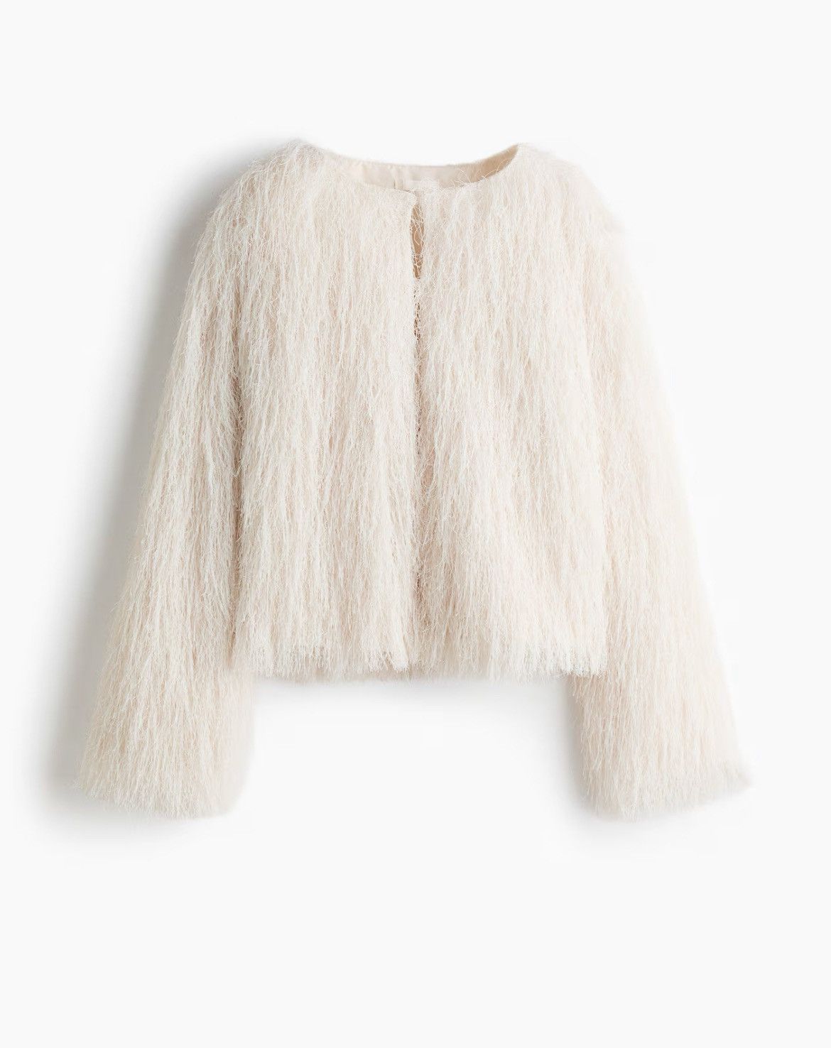 H&M H&M Womens Cream Fringe Jacket Size XXL / US 16-18 / IT 52-54 - 6 Thumbnail