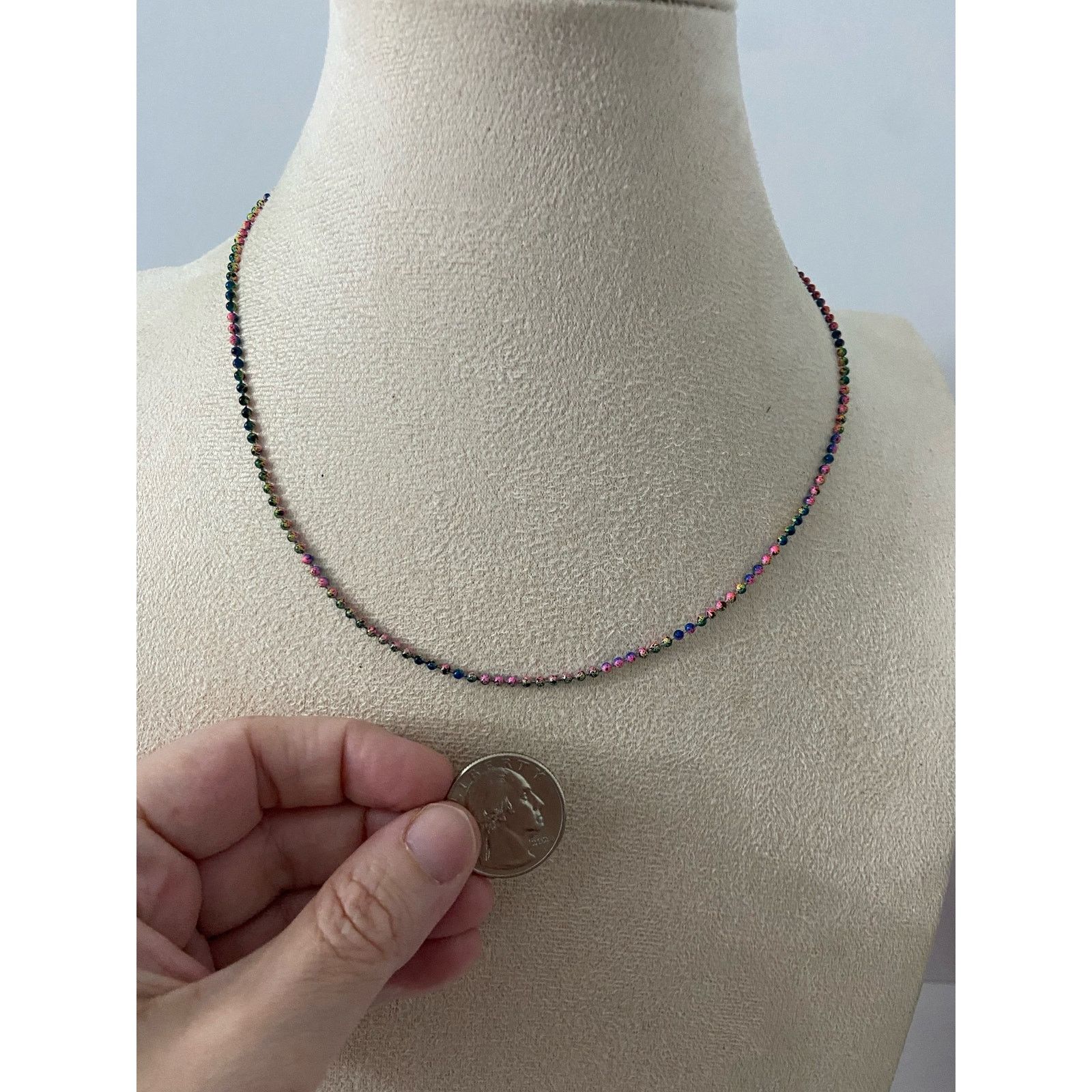 Other Rainbow ball chain necklace Size ONE SIZE - 2 Thumbnail