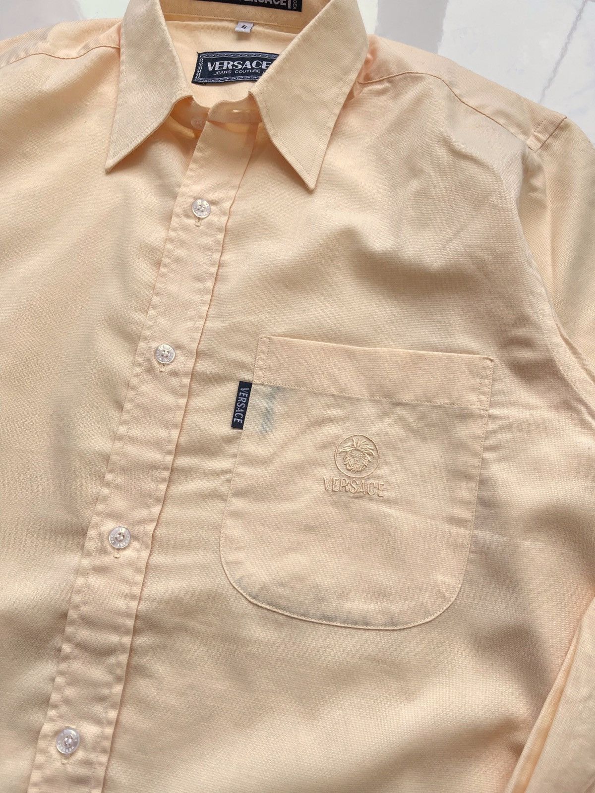 Versace × Versace Jeans Couture Vintage 90’s Gianni Versace Black Shirt Button Up Size US S / EU 44-46 / 1 - 5 Thumbnail