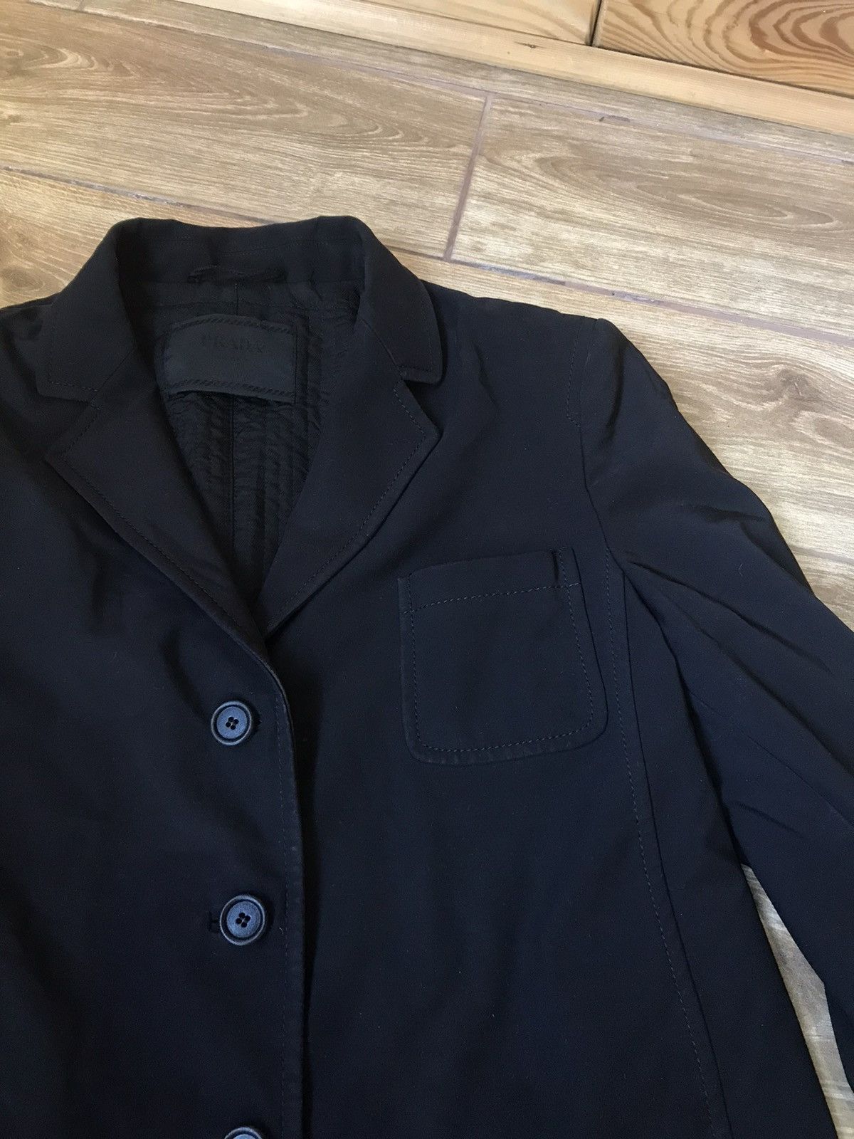 Prada Vintage Prada Milano Trench Coat Jacket Cloak Size L / US 10 / IT 46 - 7 Thumbnail