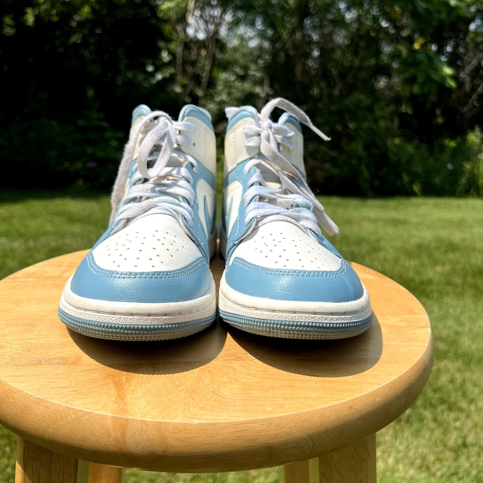 Jordan Brand × Nike Size 8.5 - Air Jordan 1 Mid University Blue Women's Shoes Size US 8.5 / IT 38.5 - 4 Thumbnail