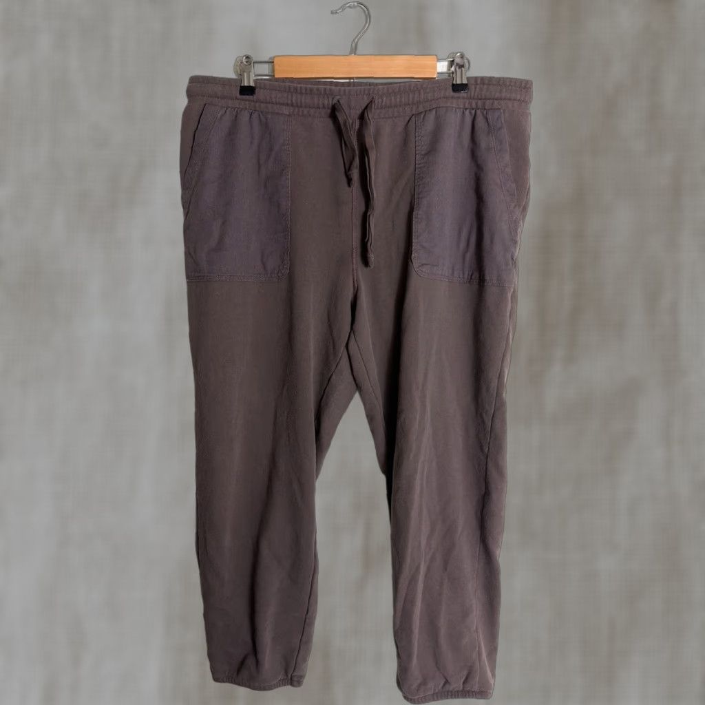 American Eagle Outfitters American Eagle Sweatpants XL Brown Drawstring 38x27 Cotton Polyester Blend Activewear Pants Mens Size US 36 / EU 52 - 1 Thumbnail