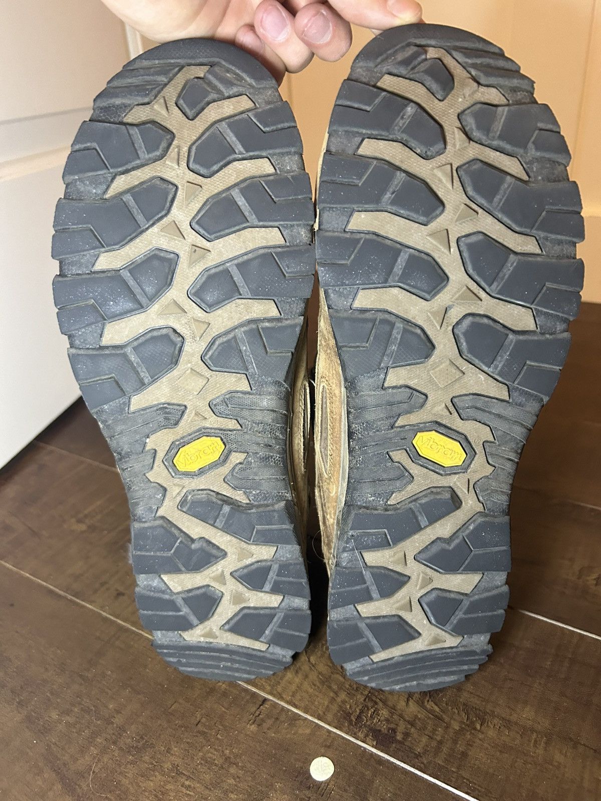 Cabelas × Goretex × Vibram Cabela’s Zonz Gore-Tex leather camo BOA Vibram hiking boots Size US 13 / EU 46 - 6 Thumbnail