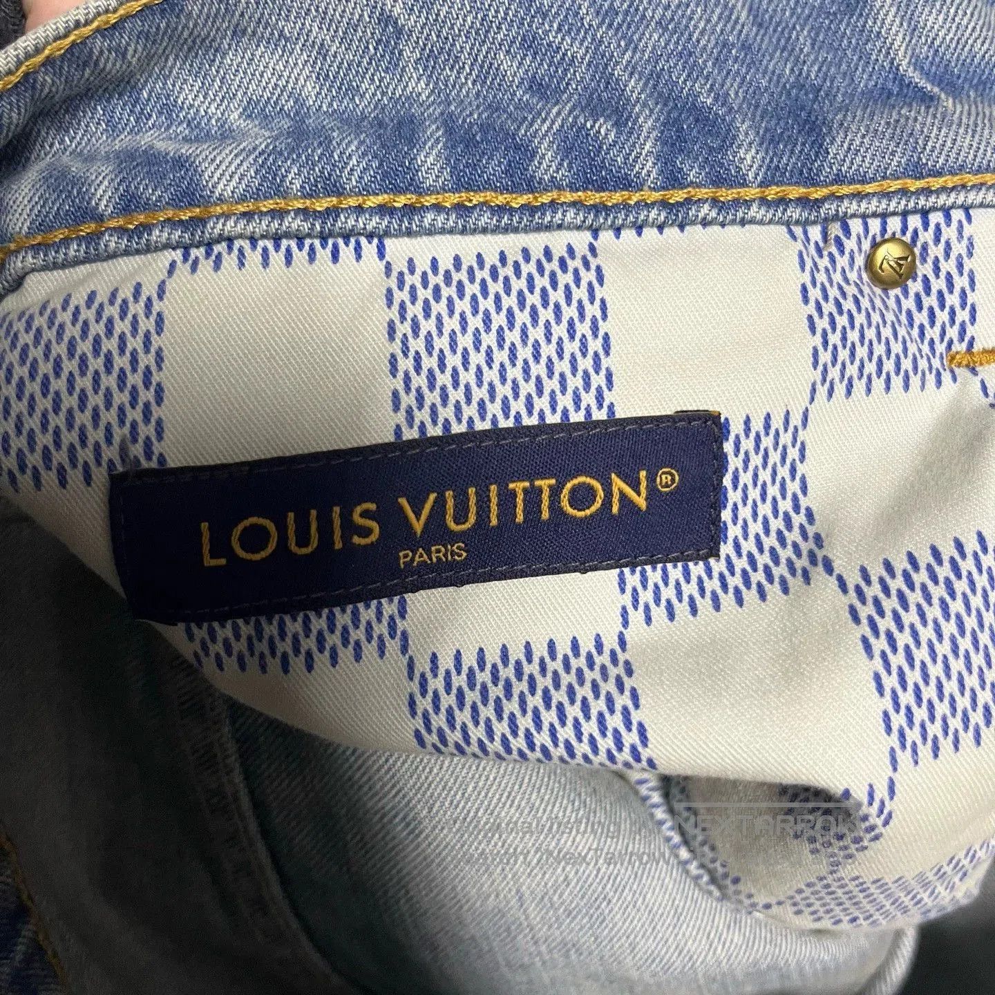 Louis Vuitton louis vuitton blue denim embroidered pants size 33. Size US 33 - 5 Thumbnail
