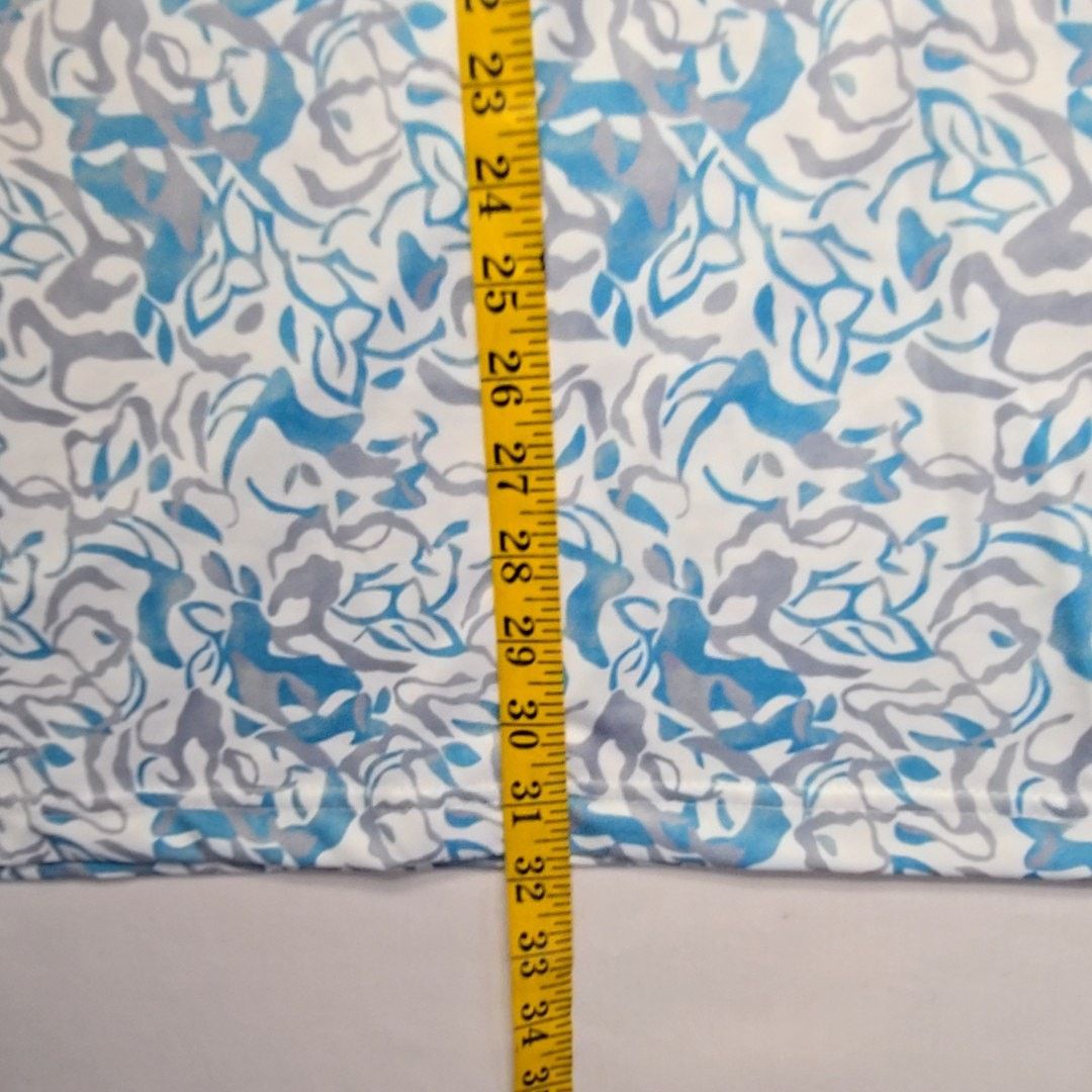 Hogan Ben Hogan Performance Polo XL Blue Gray Abstract Print Shirt Size US XL / EU 56 / 4 - 10 Thumbnail