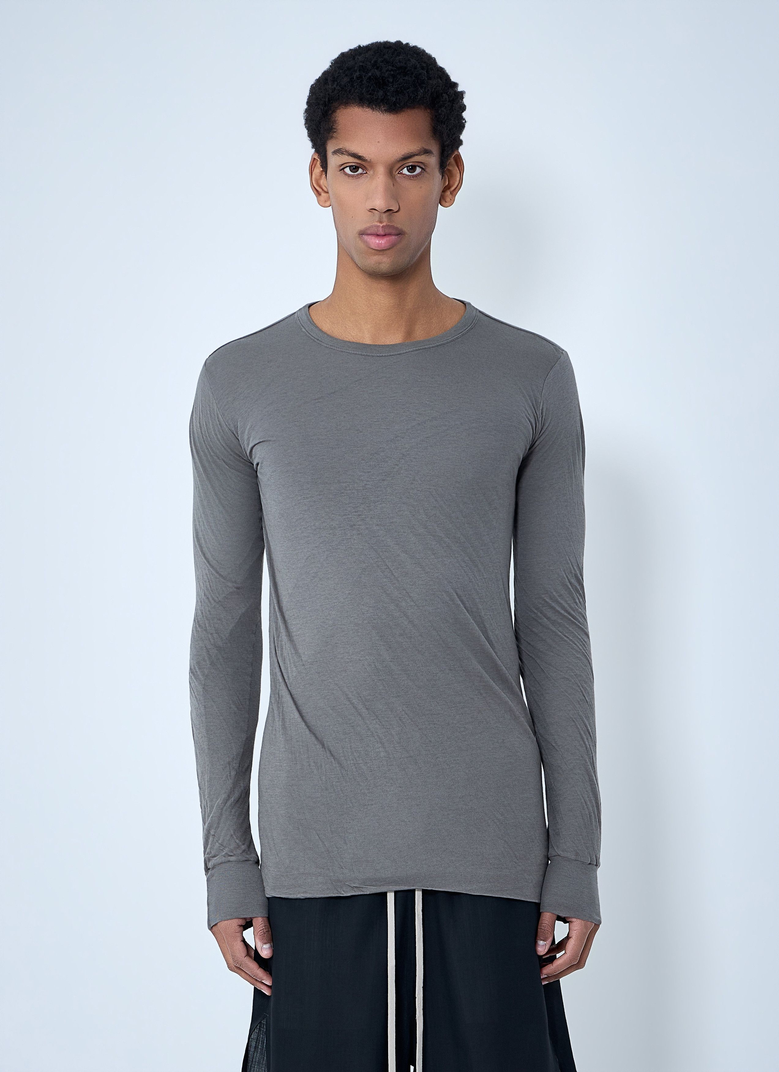 Rick Owens Crewneck Long Sleeve T-Shirt Size US XXL / EU 58 / 5 - 1 Thumbnail