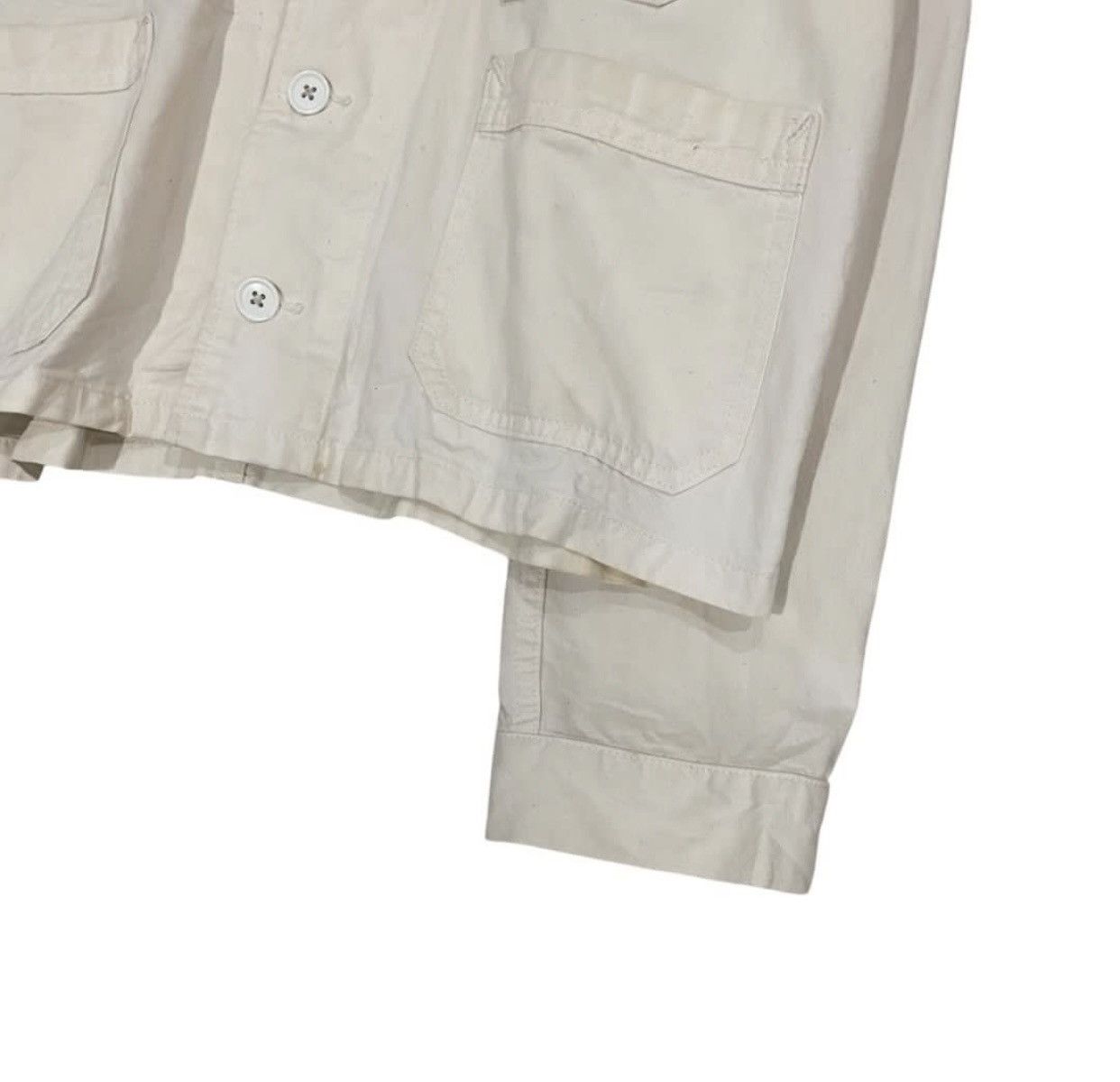 Lee ☀️VINTAGES LEE WORKWEAR CANVAS CROP JACKET Size US S / EU 44-46 / 1 - 5 Thumbnail