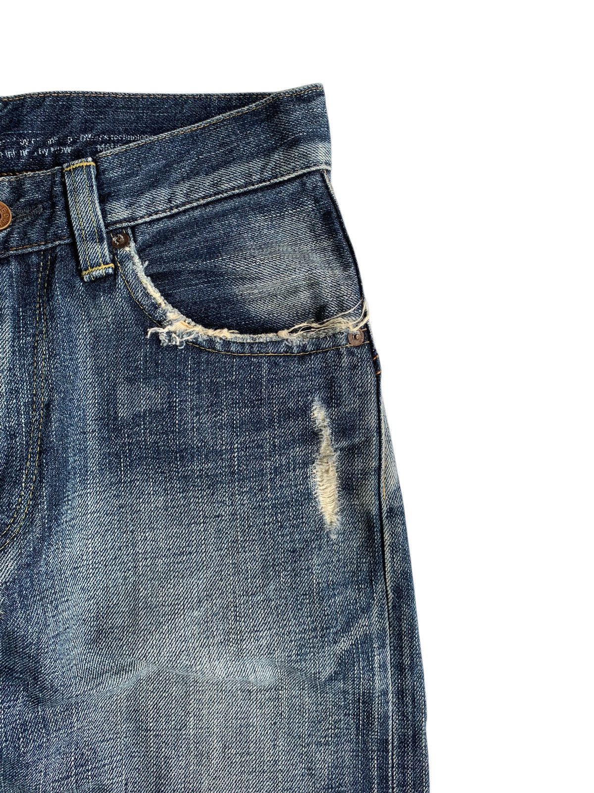 Edwin × Kapital × Vintage EDWIN SELVEDGE REDLINE JAPANESE DISTRESSED DENIM Size US 29 - 15 Thumbnail