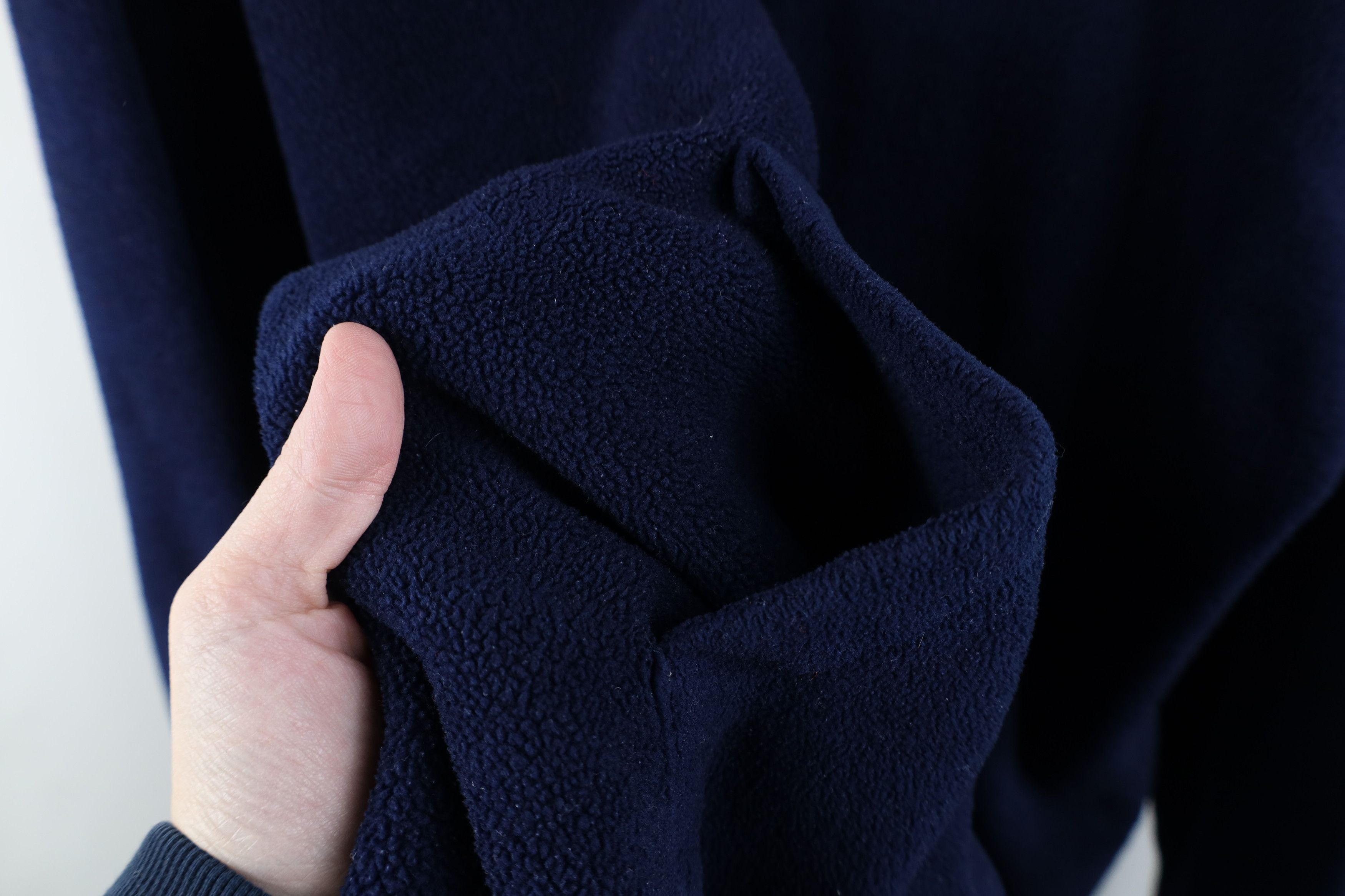 Vintage Vintage 90s Bike Baggy Fit Fleece Hoodie Sweatshirt Blue Size US XL / EU 56 / 4 - 7 Thumbnail