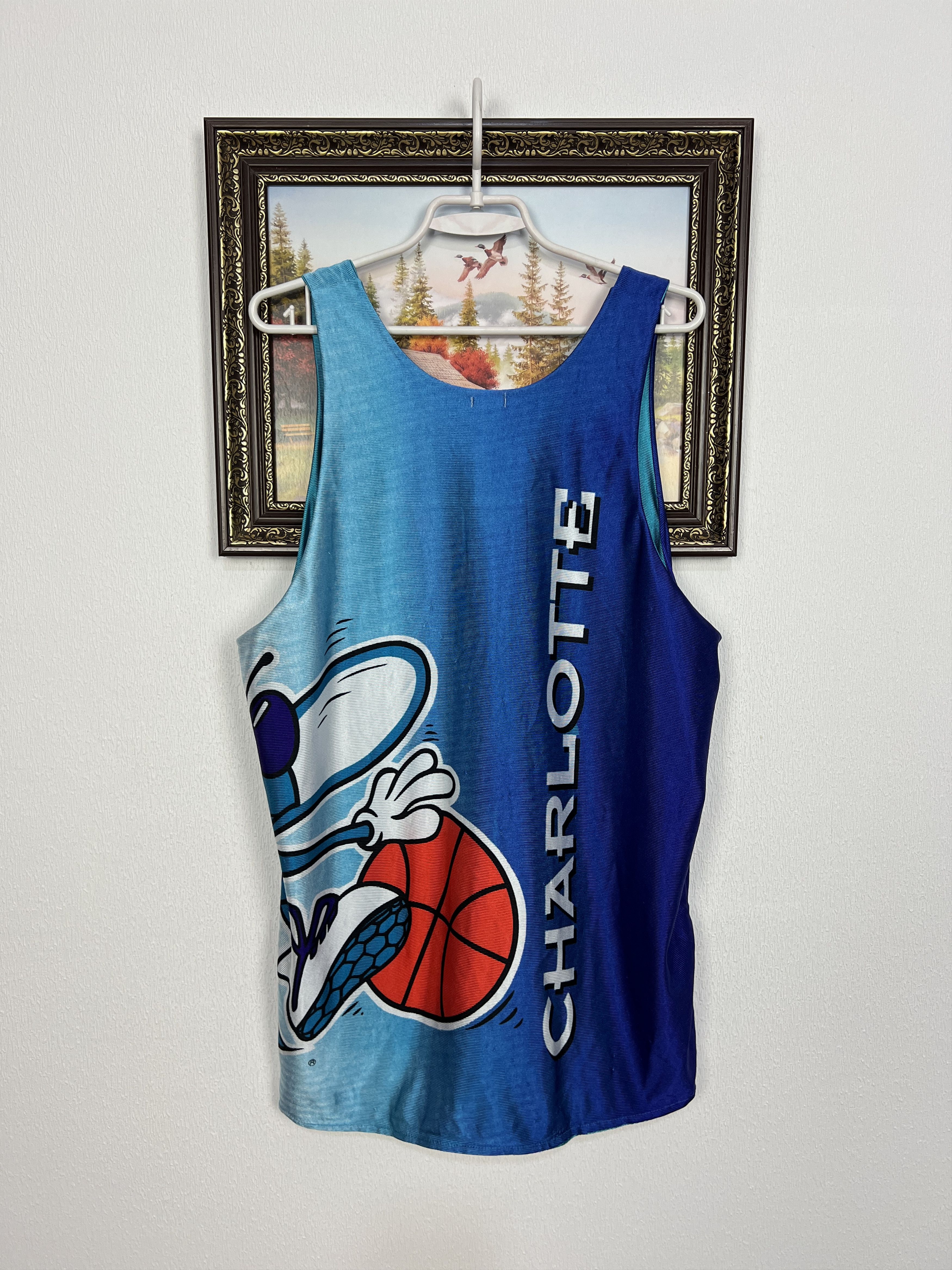 Starter Vintage 90's Charlotte Hornets NBA Reversible Jersey Rare Size US L / EU 52-54 / 3 - 10 Thumbnail