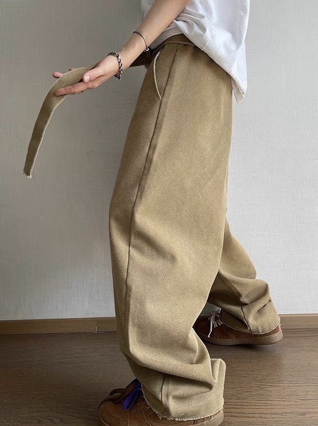 Japanese Brand × Vintage Cleanfit retro y2k workwear frayed loose baggy pants Size US 28 / EU 44 - 3 Thumbnail