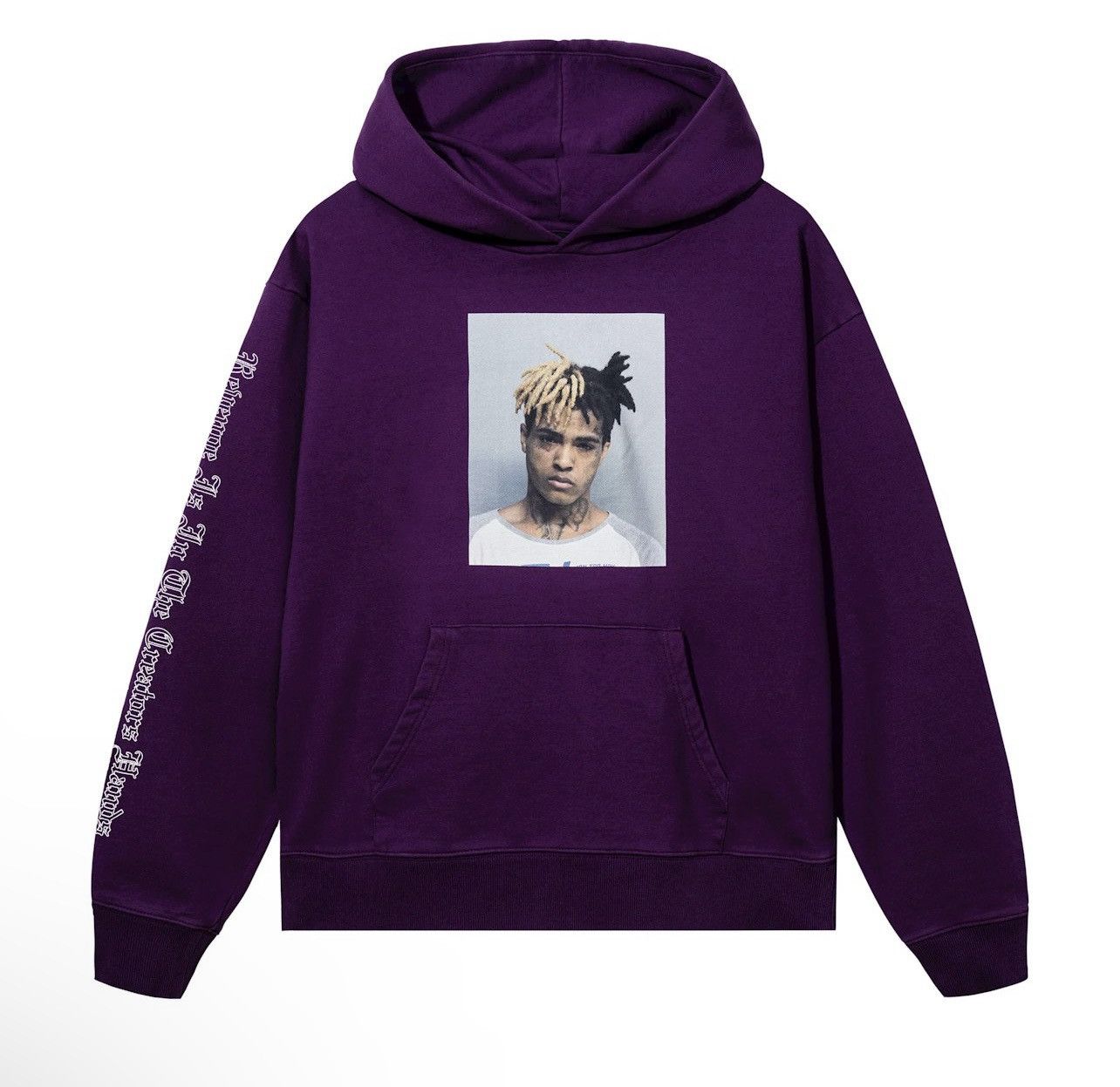 image of Revenge X Mugshot Purple Hoodie Xl, Men's